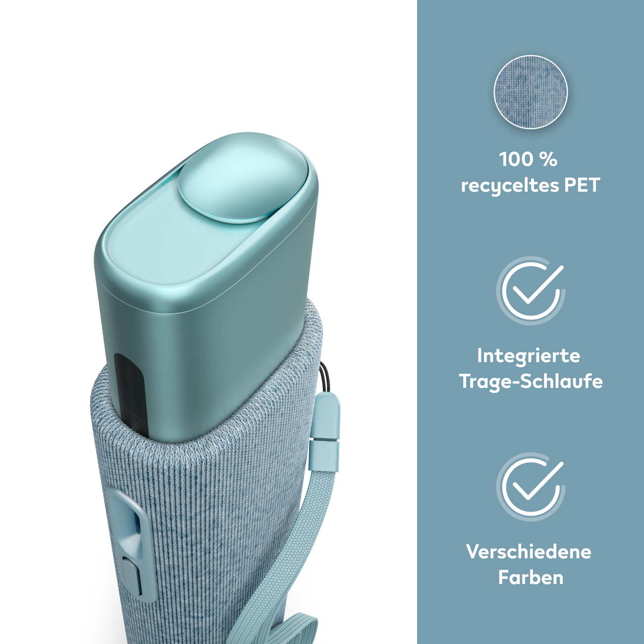 IQOS ILUMA i ONE Stoffhülle Serene Blue (Serene Blue)