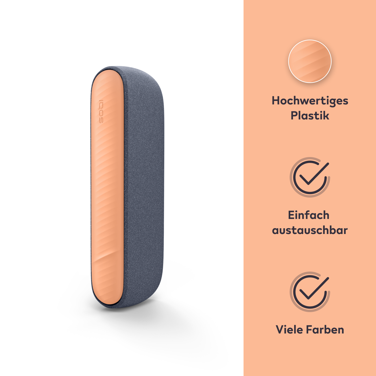 IQOS ILUMA i SoftTex Door Soft Orange  (Soft Orange)