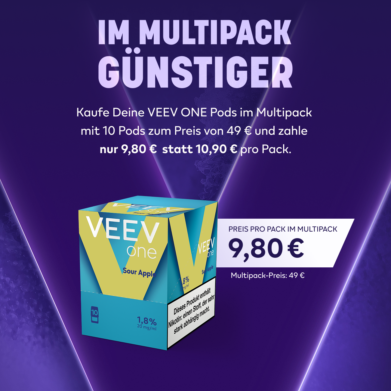 VEEV ONE Pods Sour Apple (Sour Apple)