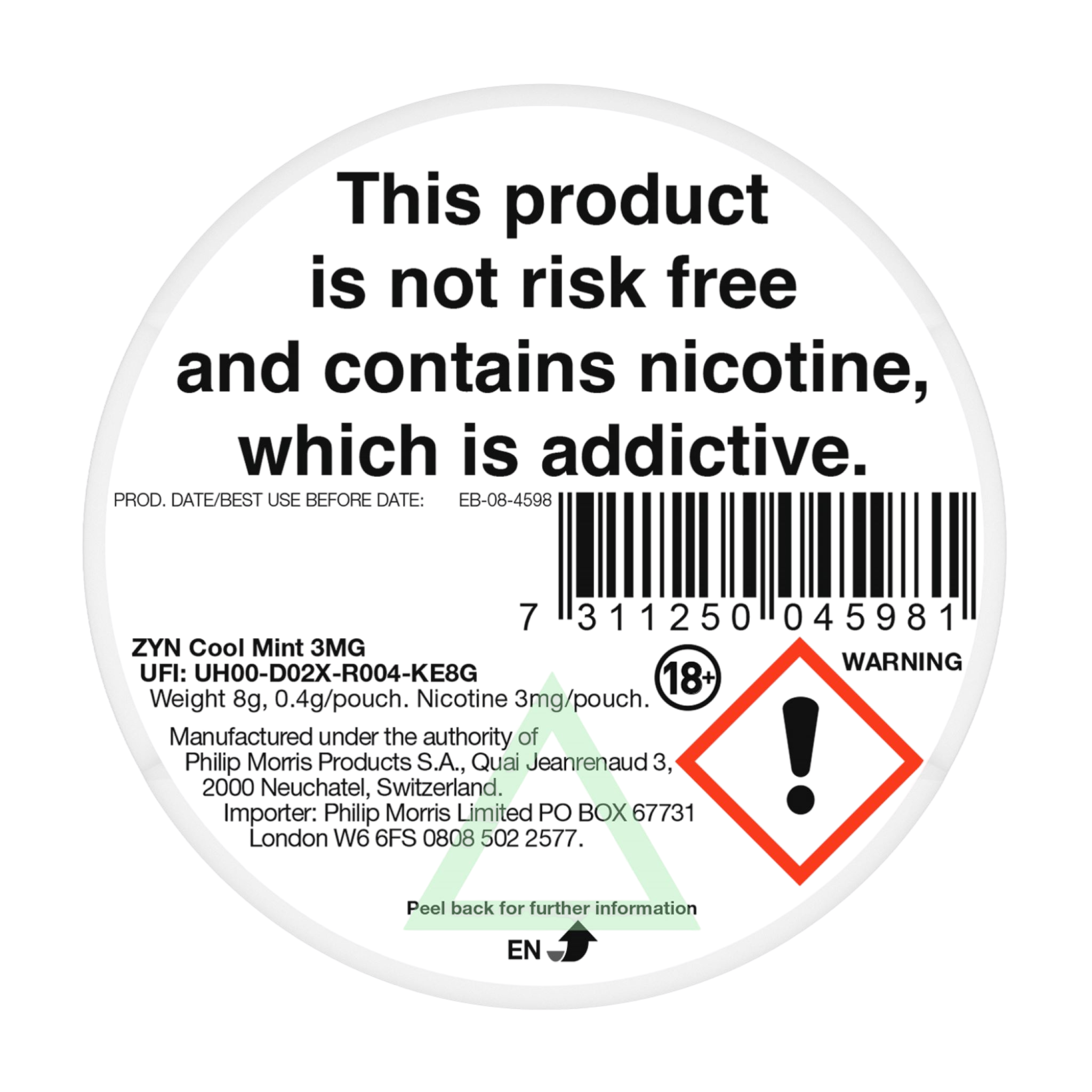 ZYN Cool Mint 3mg (Cool Mint)
