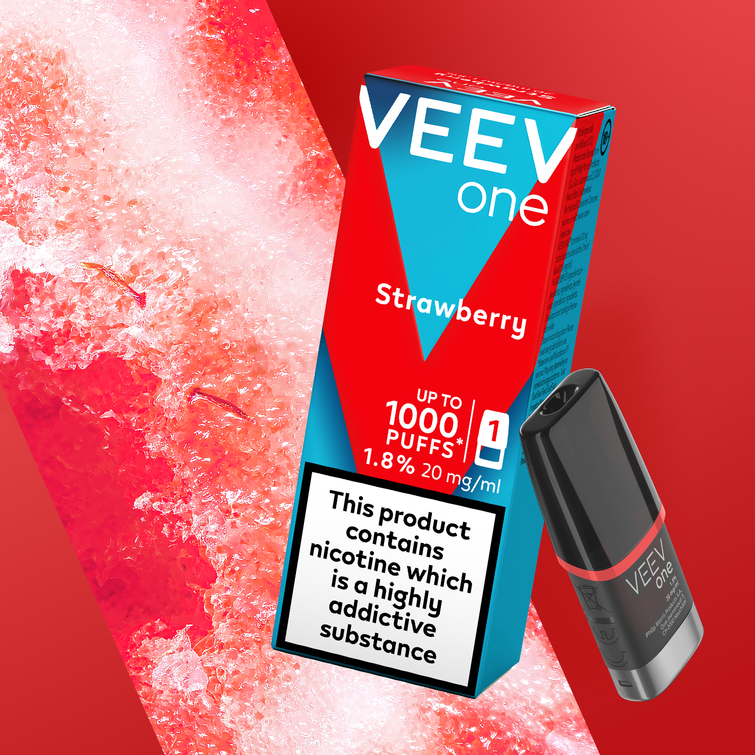 VEEV One Strawberry 1.8% 1 pod pack (Strawberry)