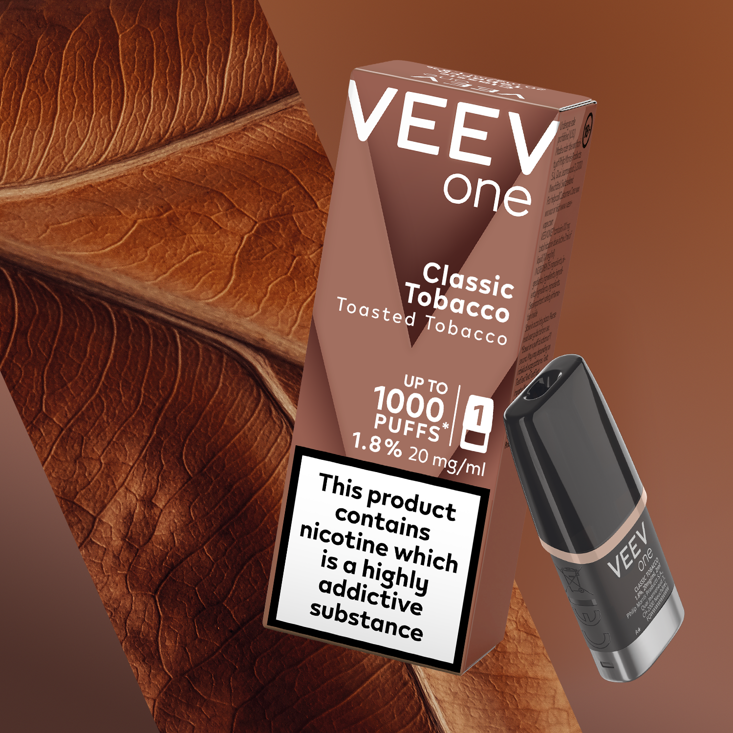 VEEV One Classic Tobacco 1.8% 1 pod pack (Classic Tobacco)