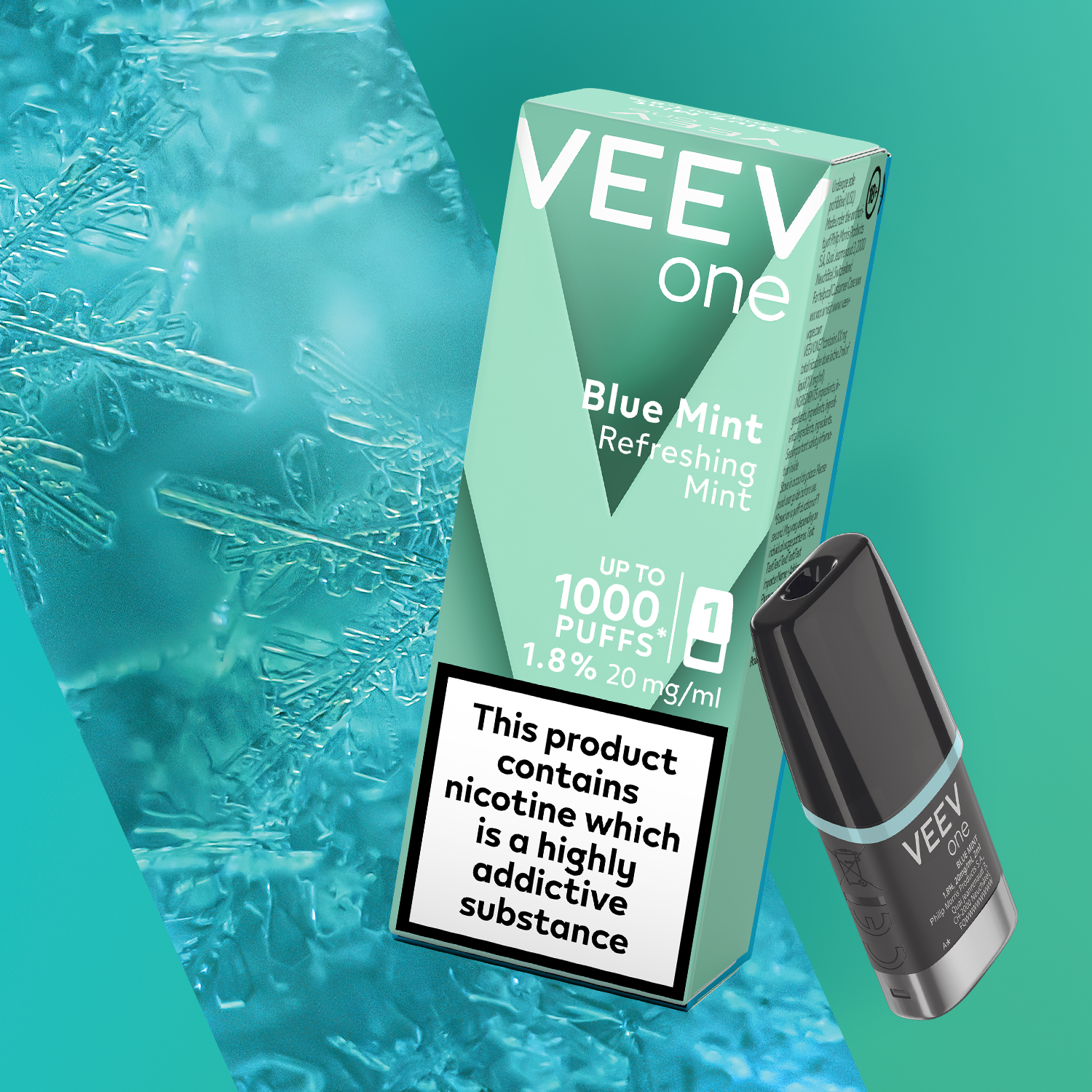 VEEV One Blue Mint 1.8% 1 pod pack (Blue Mint)