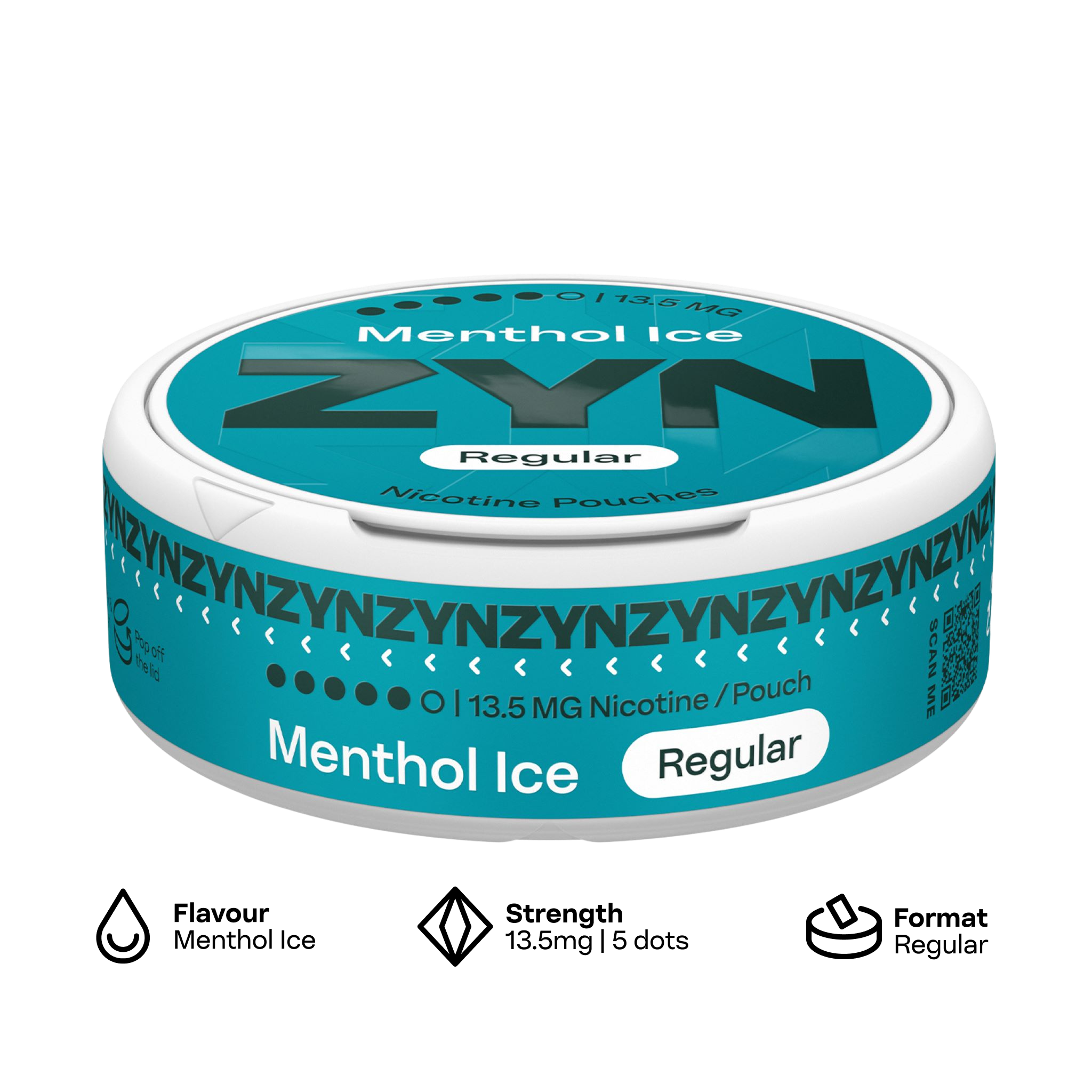 ZYN Menthol Ice 13.5mg (Icy Mint)