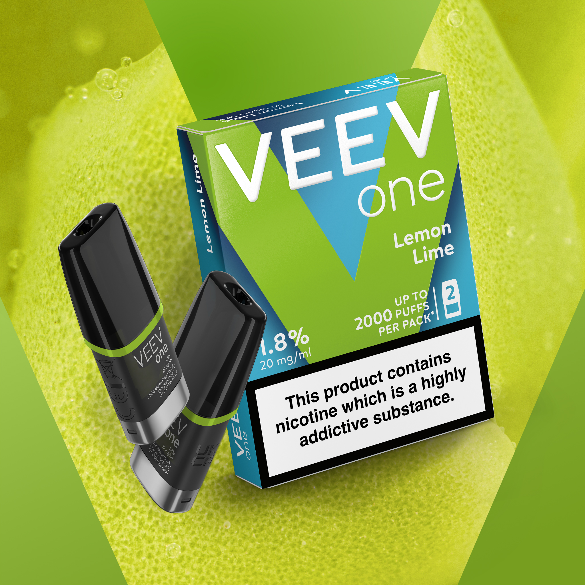 VEEV One Lemon Lime (Yellow Green)