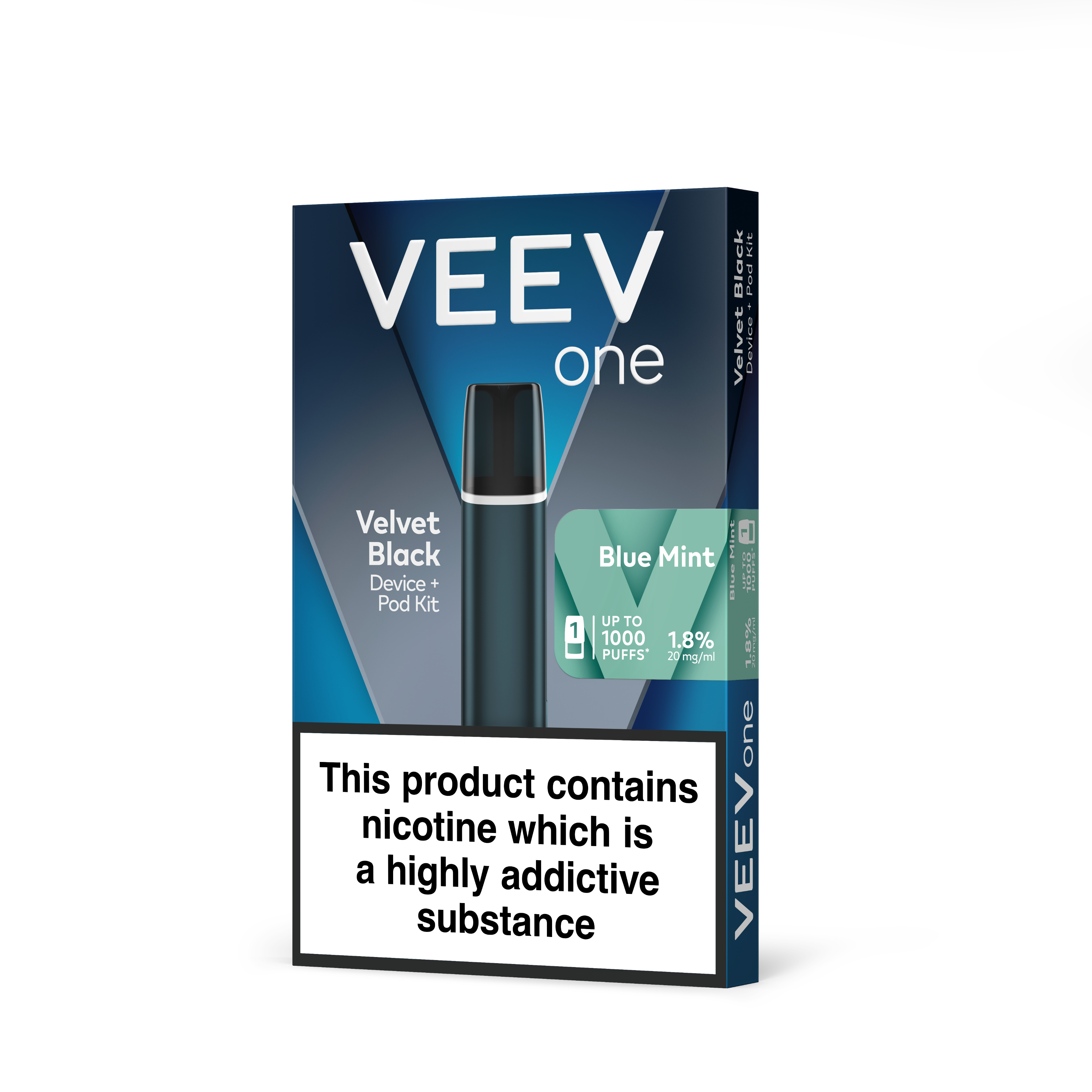 VEEV One Velvet Black with 1 Blue Mint 1.8% Pod