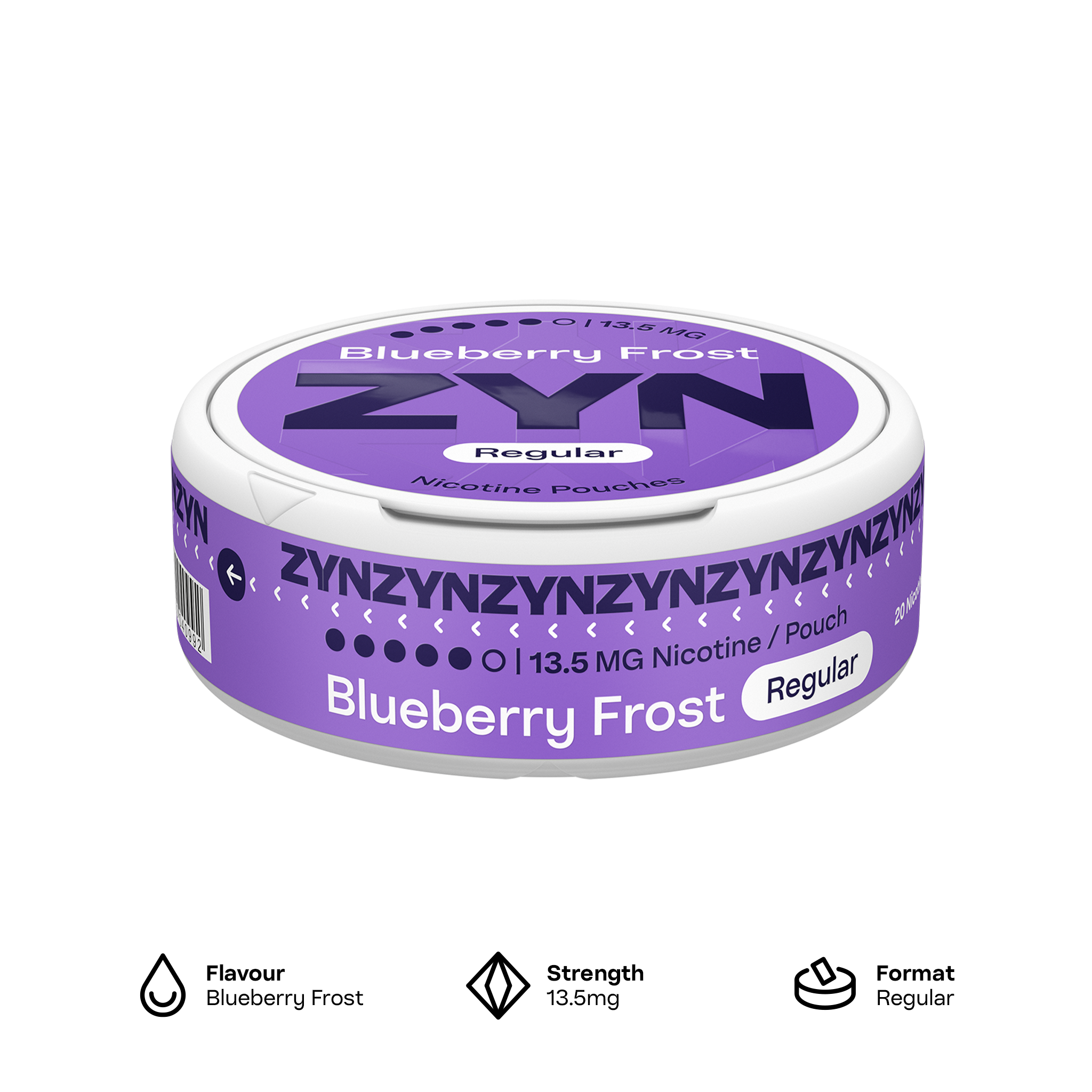 ZYN Blueberry Frost 13.5mg (Blueberry)