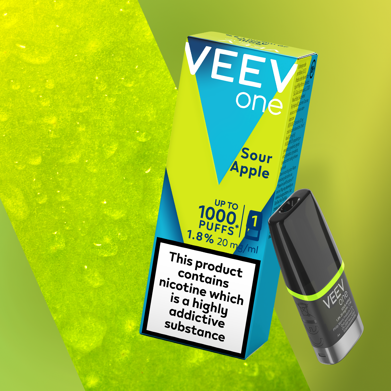VEEV One Sour Apple 1 Pod Pack (Sour Apple)