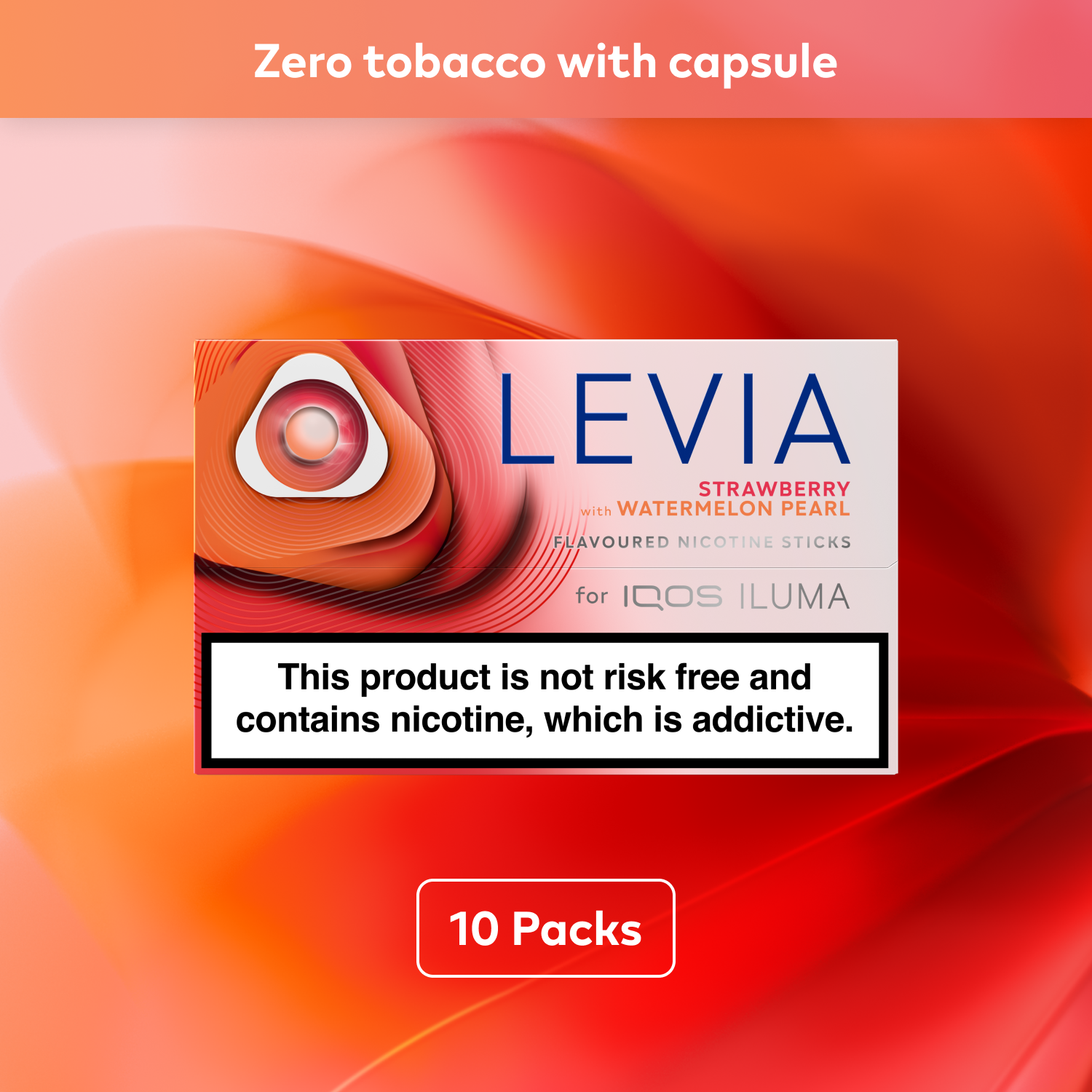 LEVIA Strawberry with Watermelon Pearl (Zero Tobacco) (Summer Pearl)