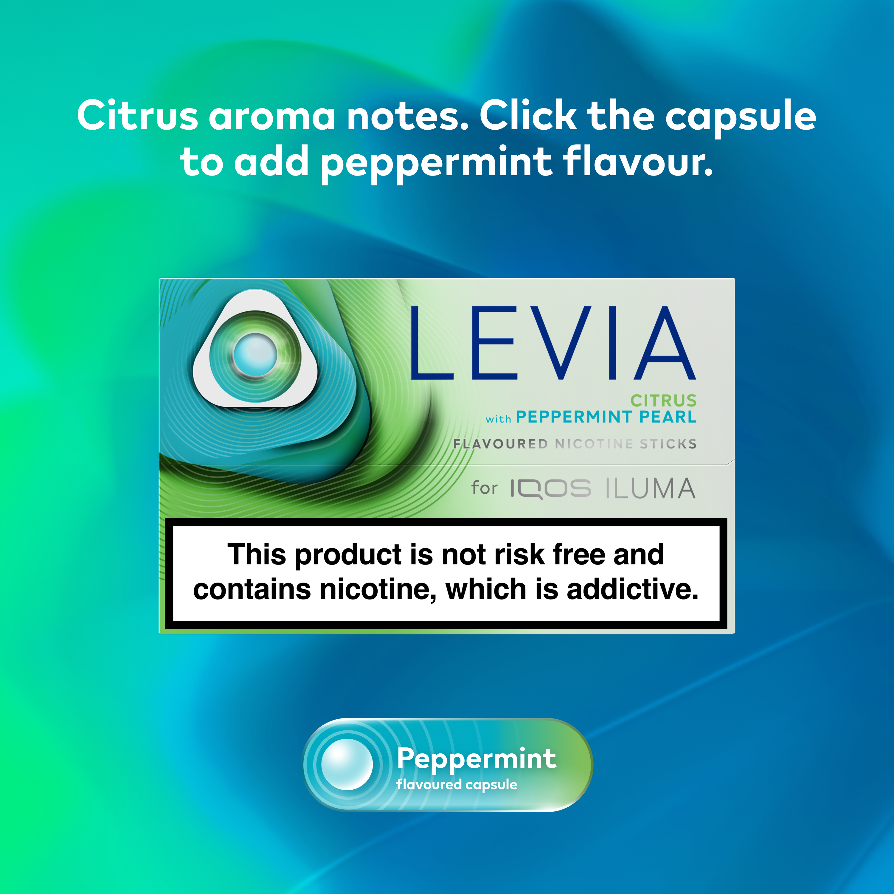 LEVIA Citrus with Peppermint Pearl (Zero Tobacco) (CITRUS)