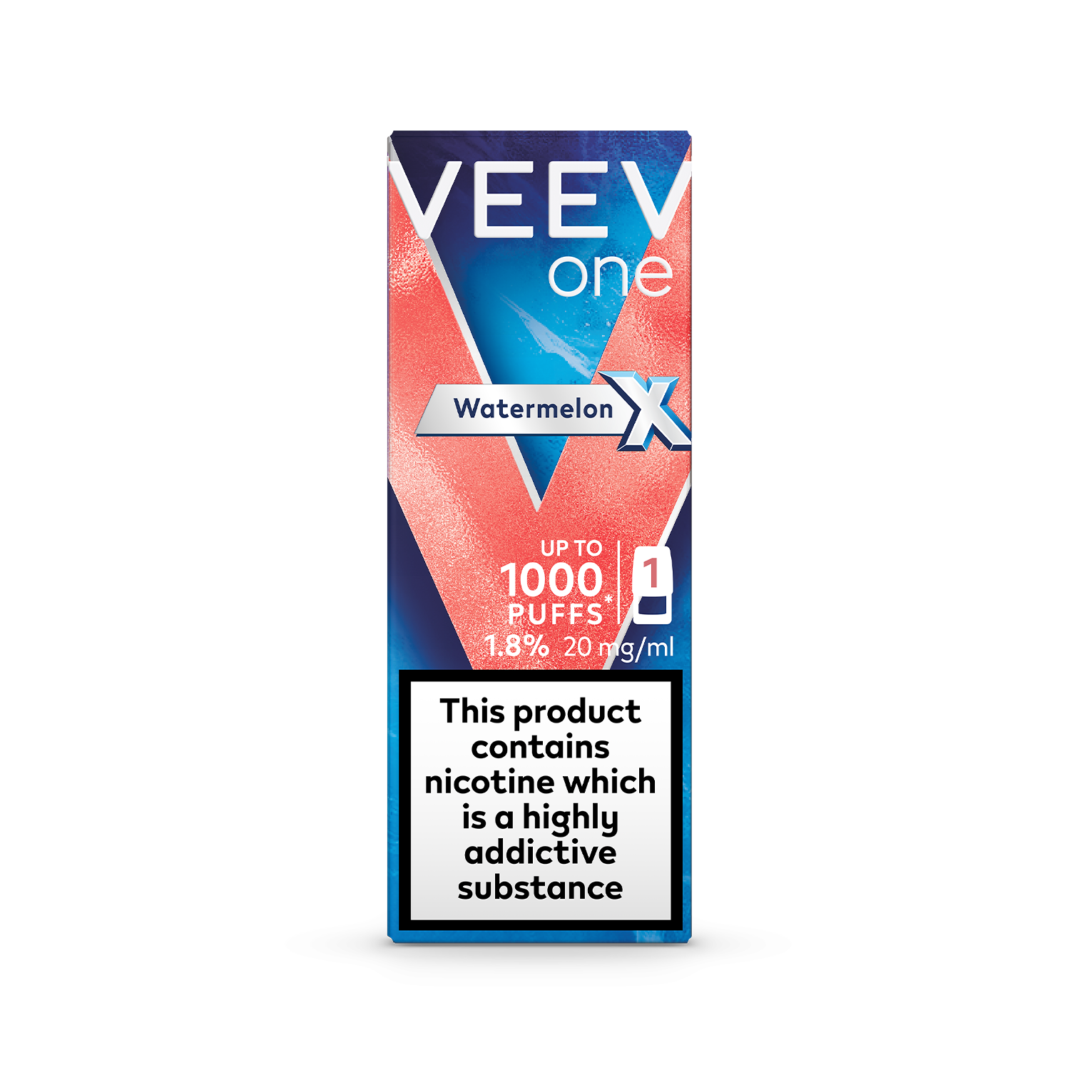 VEEV One Watermelon/Coral Wave X 1.8% 1 pod pack (Watermelon X)
