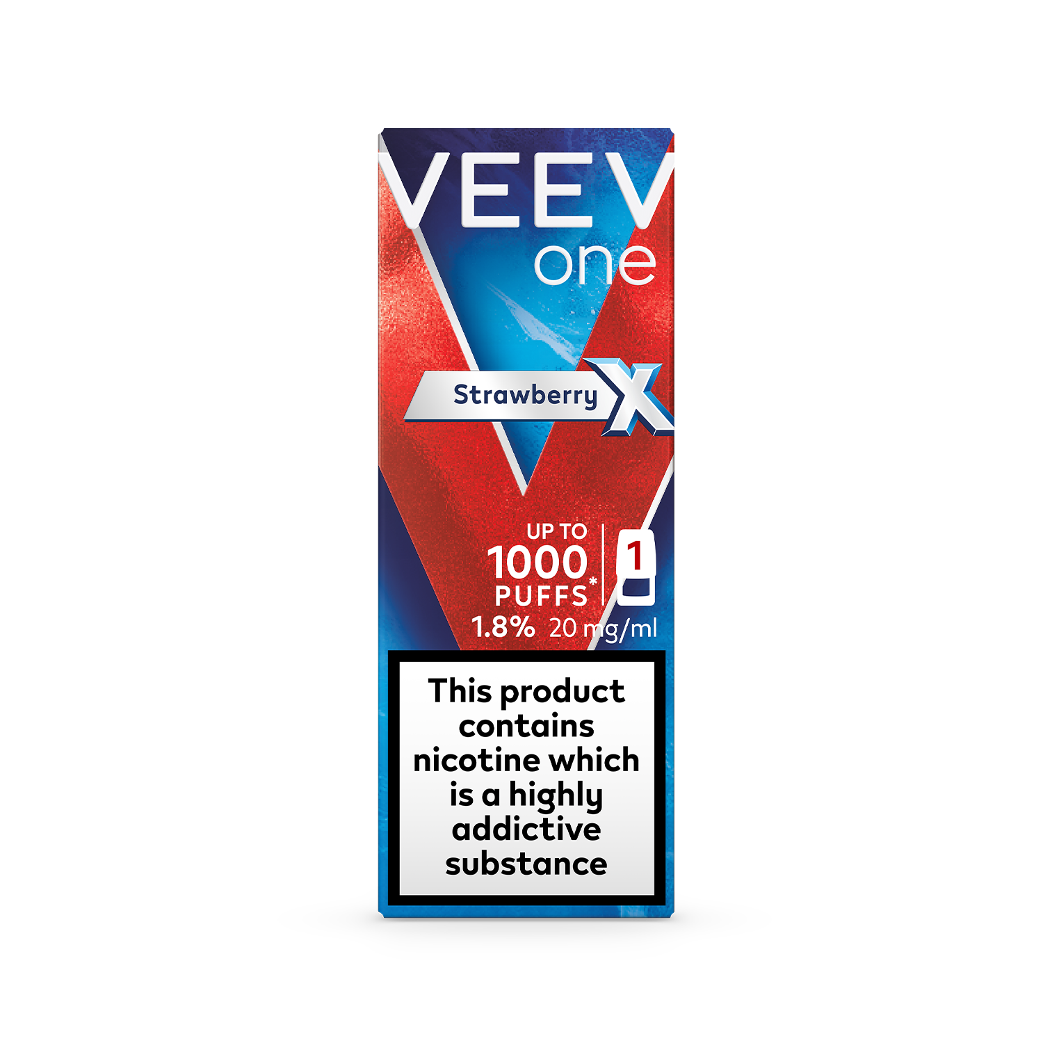 VEEV One Strawberry X 1.8% 1 pod pack (Strawberry X)
