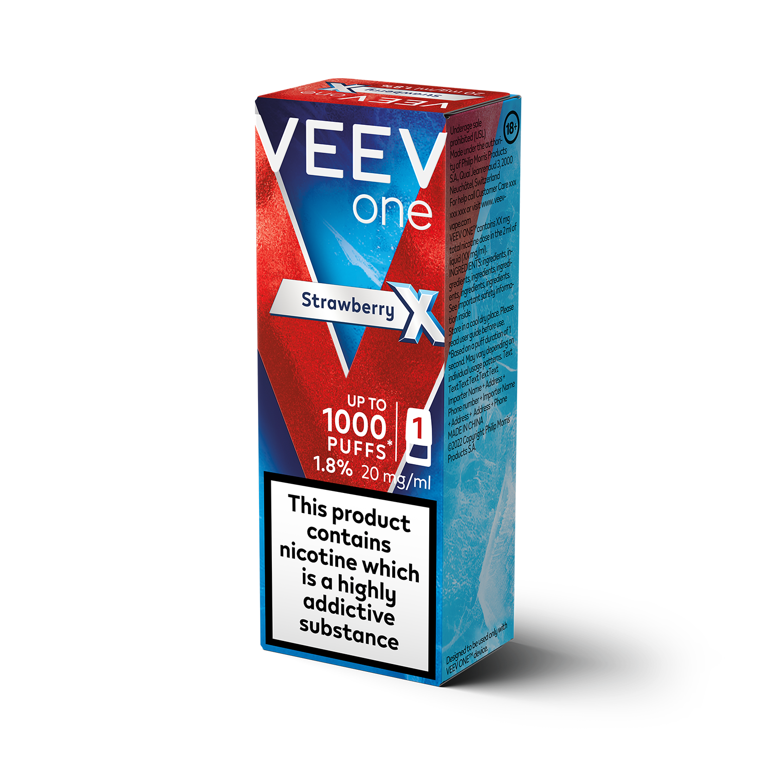 VEEV One Strawberry/Red Wave X 1.8% 1 pod pack (Strawberry X)