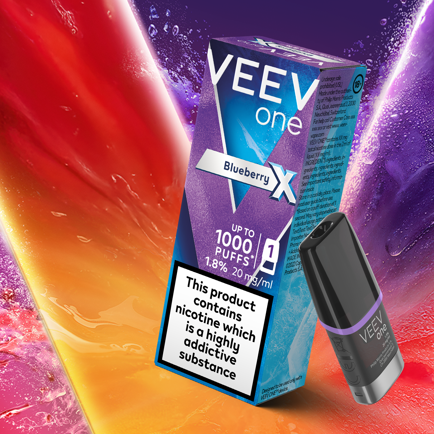 VEEV One Blueberry X 1.8% 1 pod pack (Blueberry X)