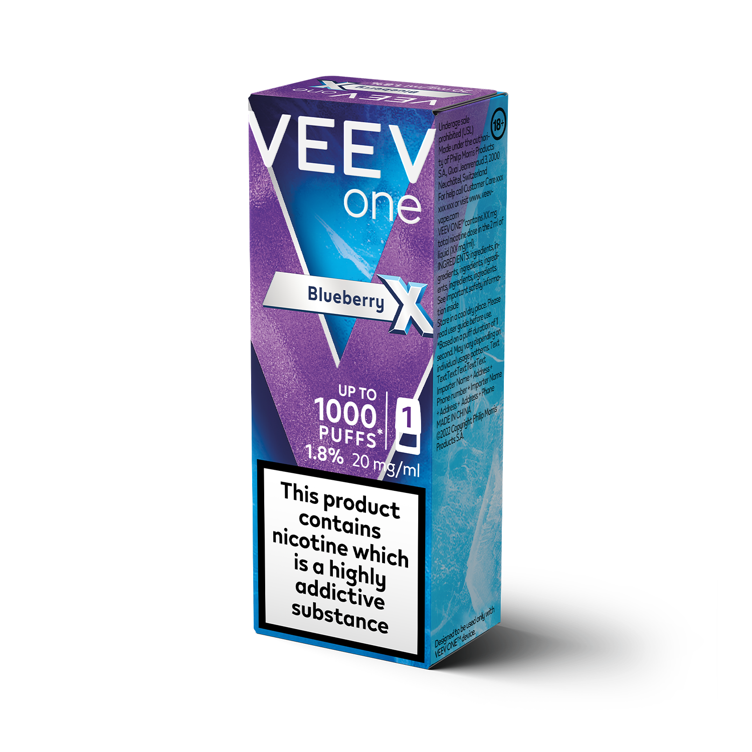 VEEV One Blueberry/Indiblue X 1.8% 1 pod pack (Blueberry X)