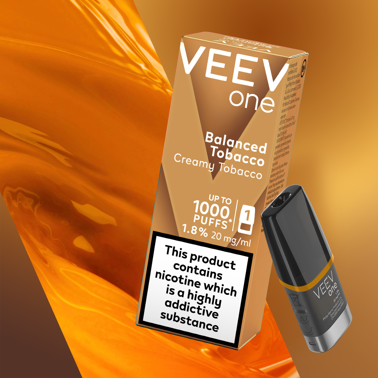 Buy VEEV One Balanced Tobacco 1.6% 1 pod pack online |
