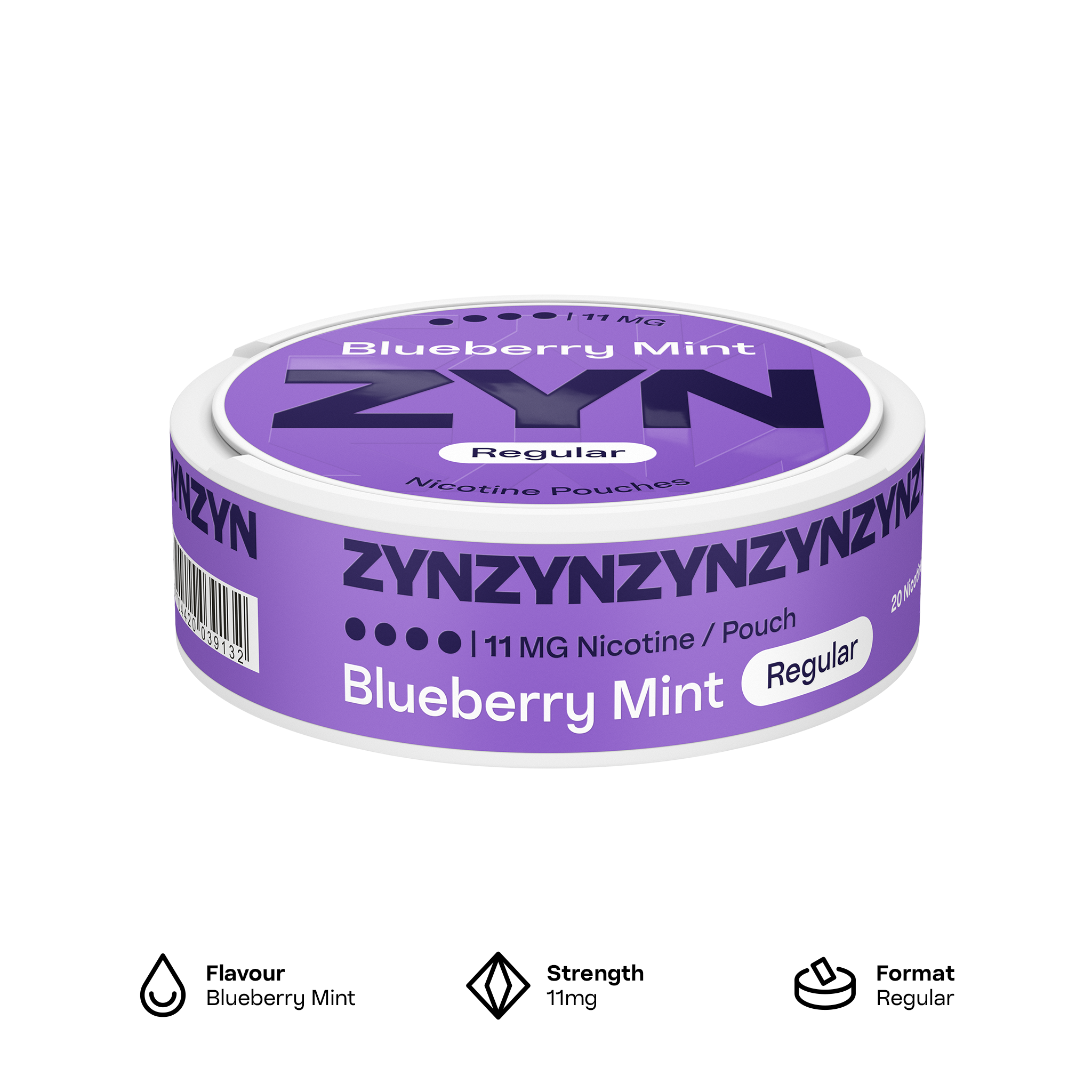ZYN Blueberry Mint 11mg (Blueberry)