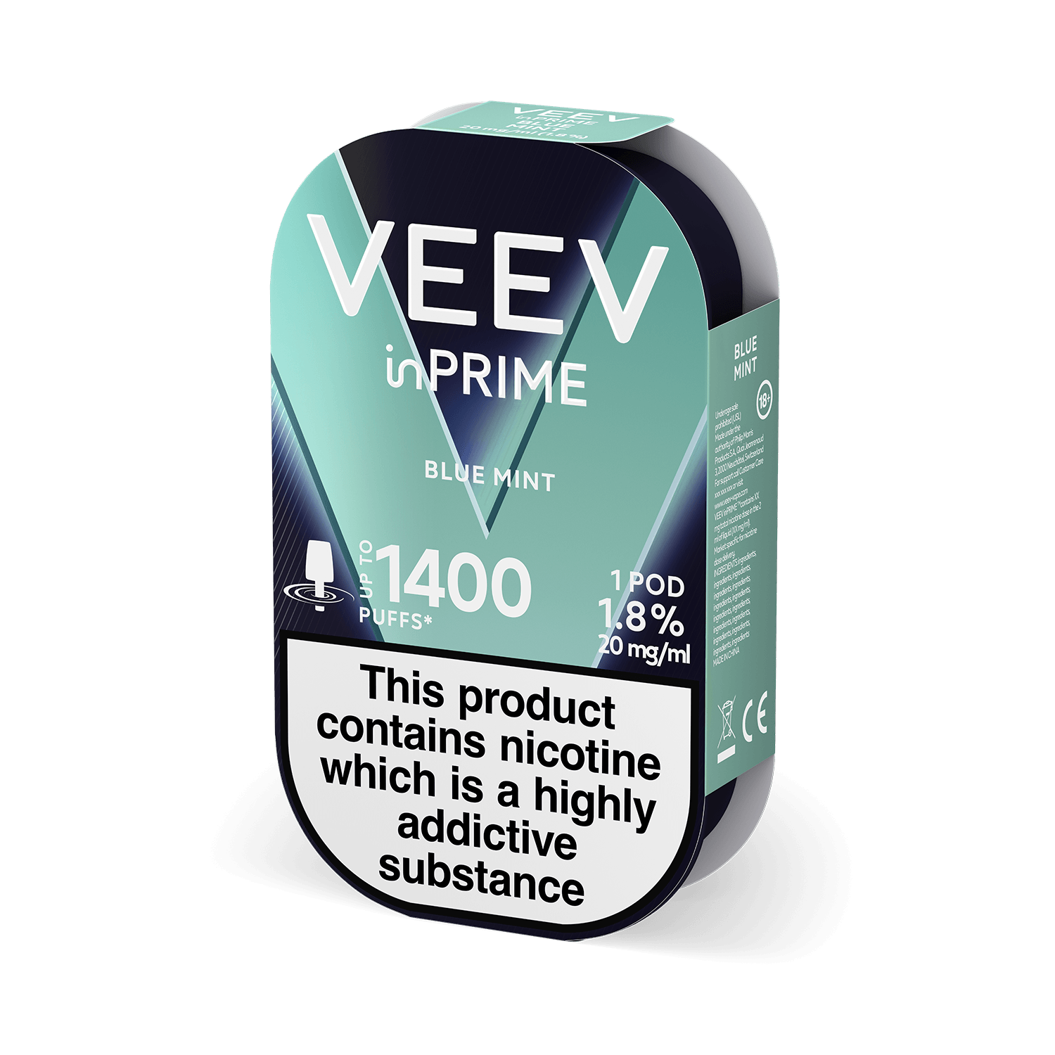 VEEV inPRIME Blue Mint 1 pod pack (Blue Mint)