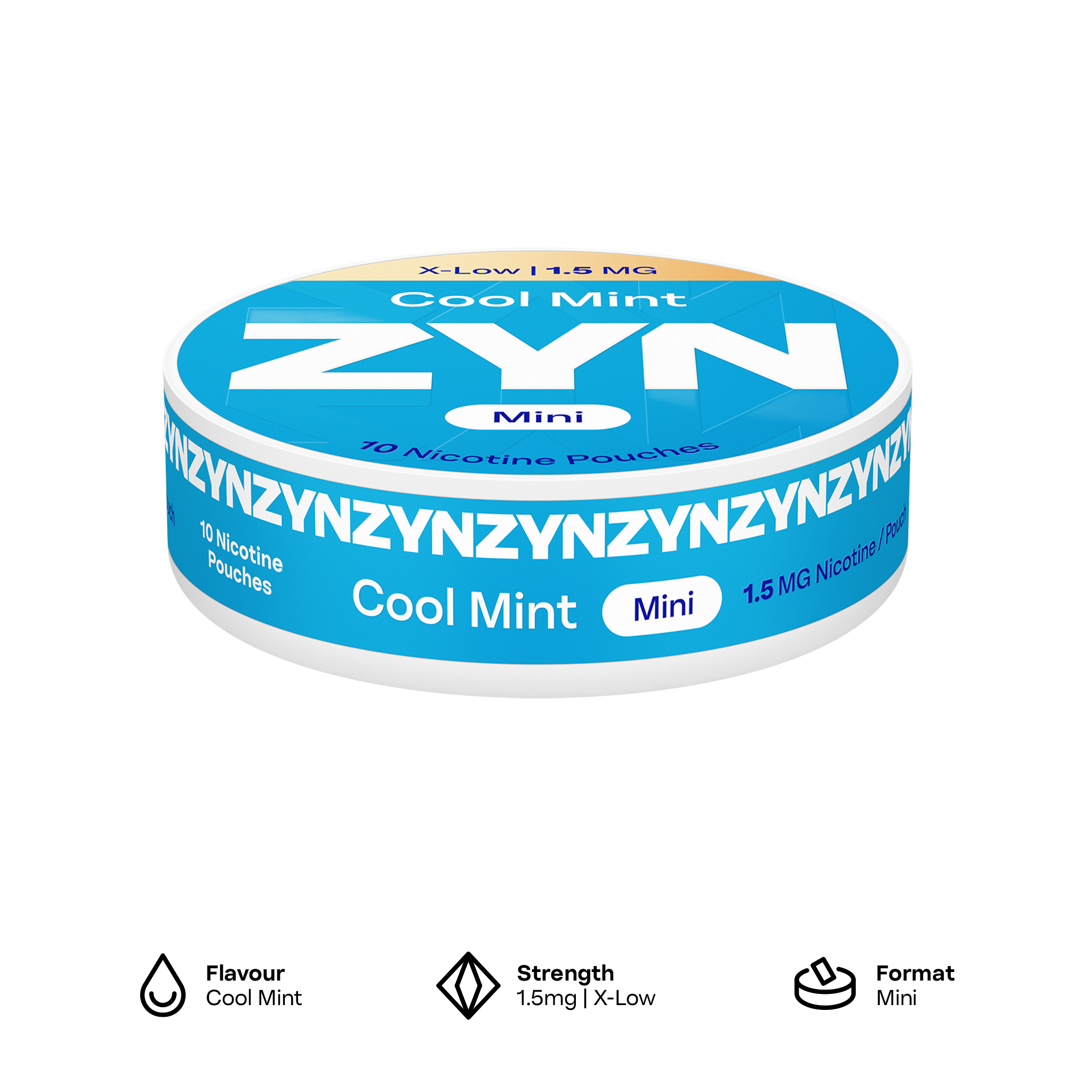 ZYN Cool Mint Mini X-Low 1.5mg (Cool Mint)