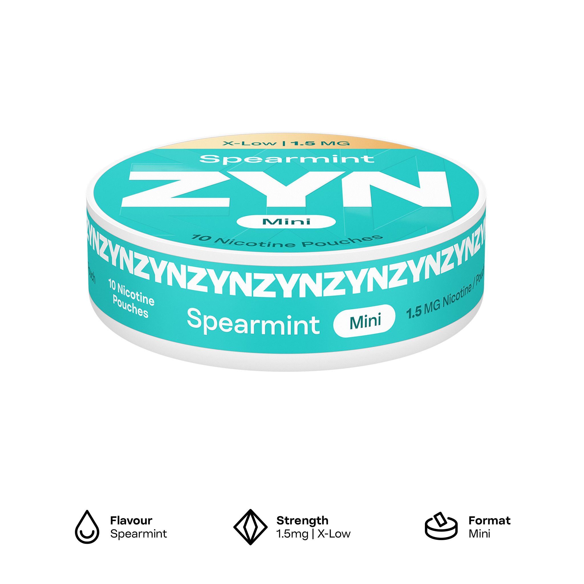 ZYN Spearmint Mini X-Low 1.5mg (SPEARMINT)