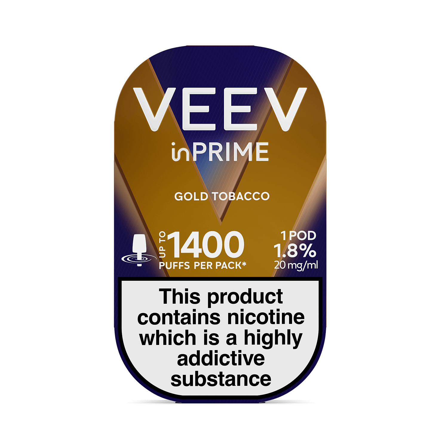 VEEV inPRIME Gold Tobacco 1 pod pack (Classic Tobacco)
