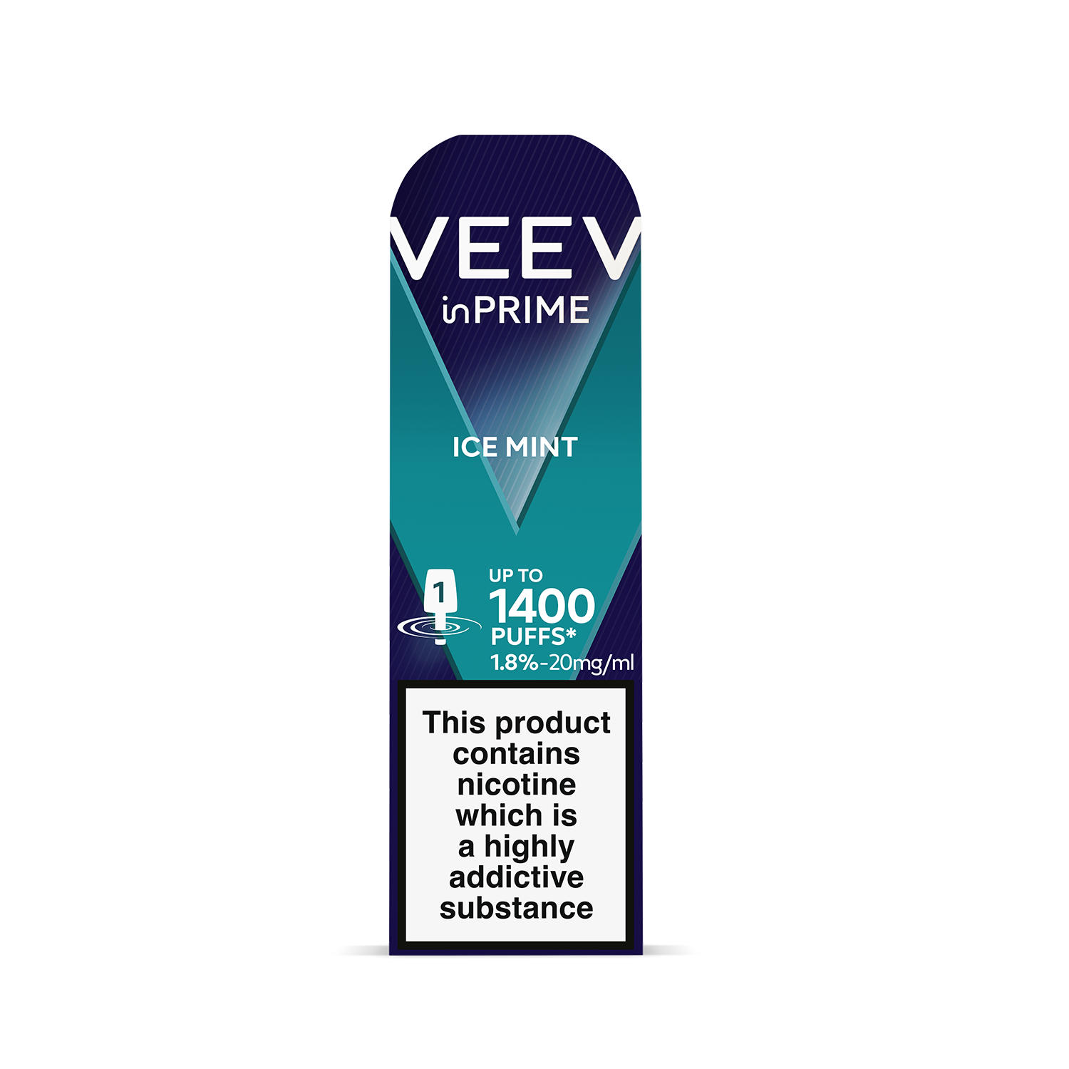 VEEV inPRIME Ice Mint 1.8% 1 pod Pack (Ice Mint)