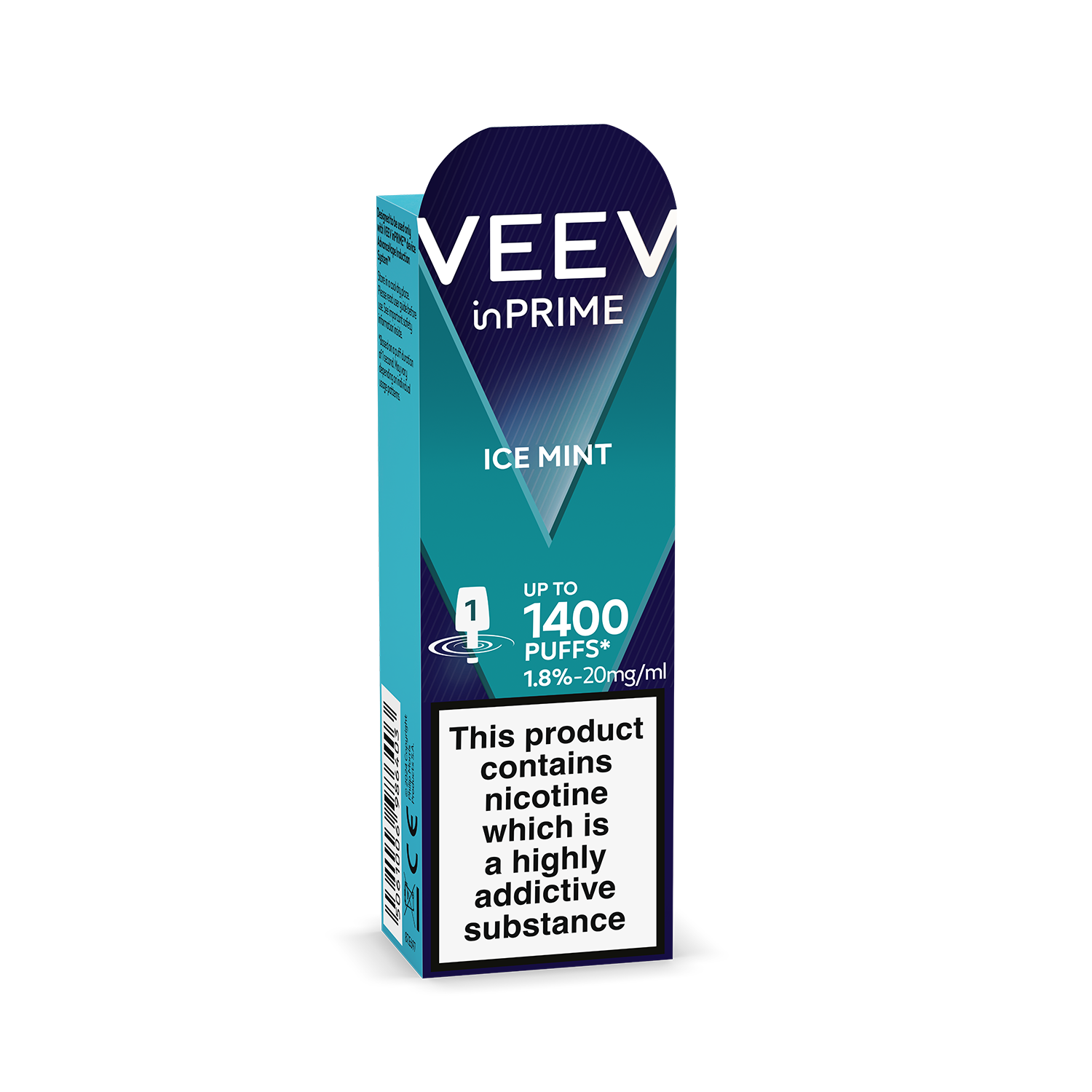 VEEV inPRIME Ice Mint 1.8% 1 pod Pack (Ice Mint)