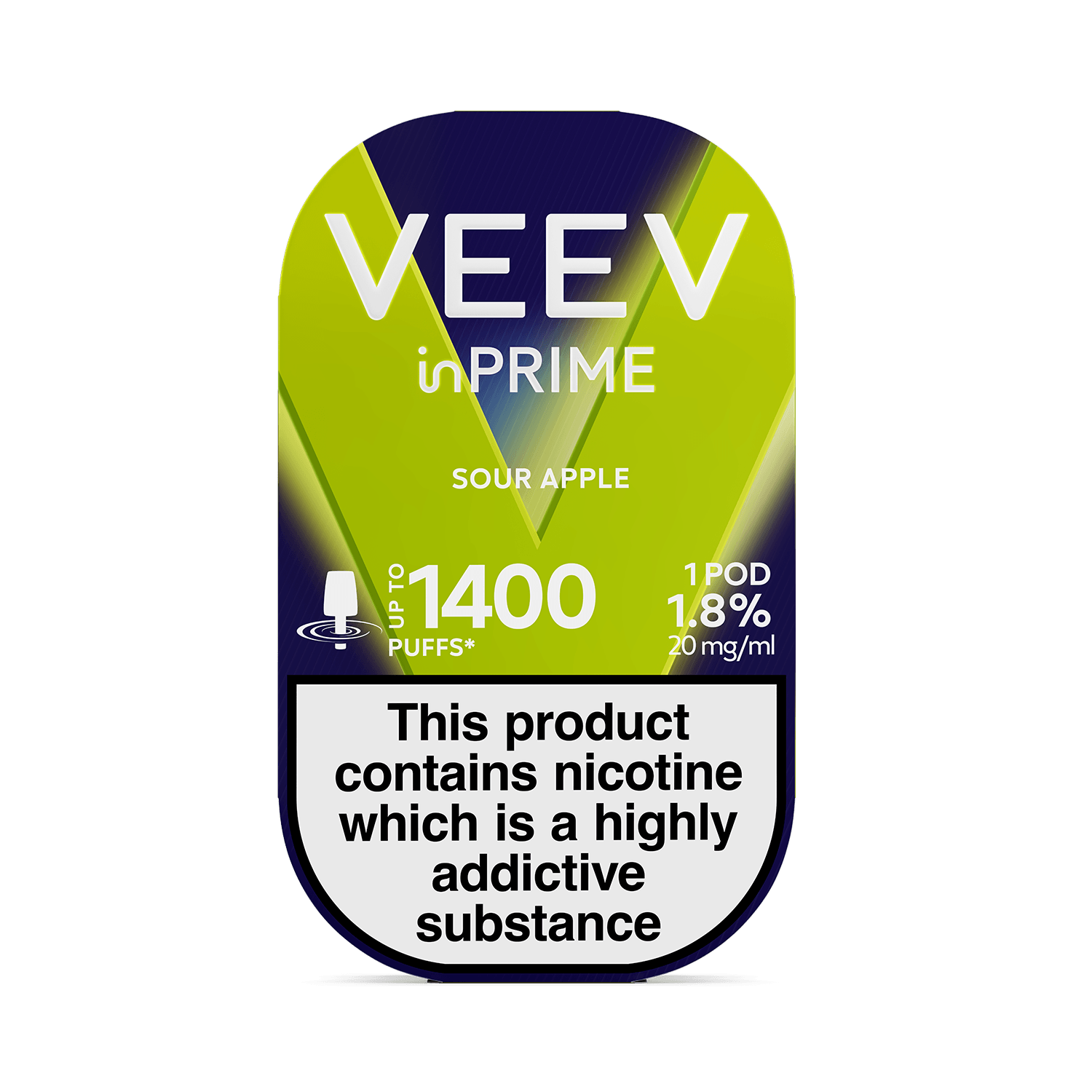 VEEV inPRIME Sour Apple 1 pod pack (Sour Apple)
