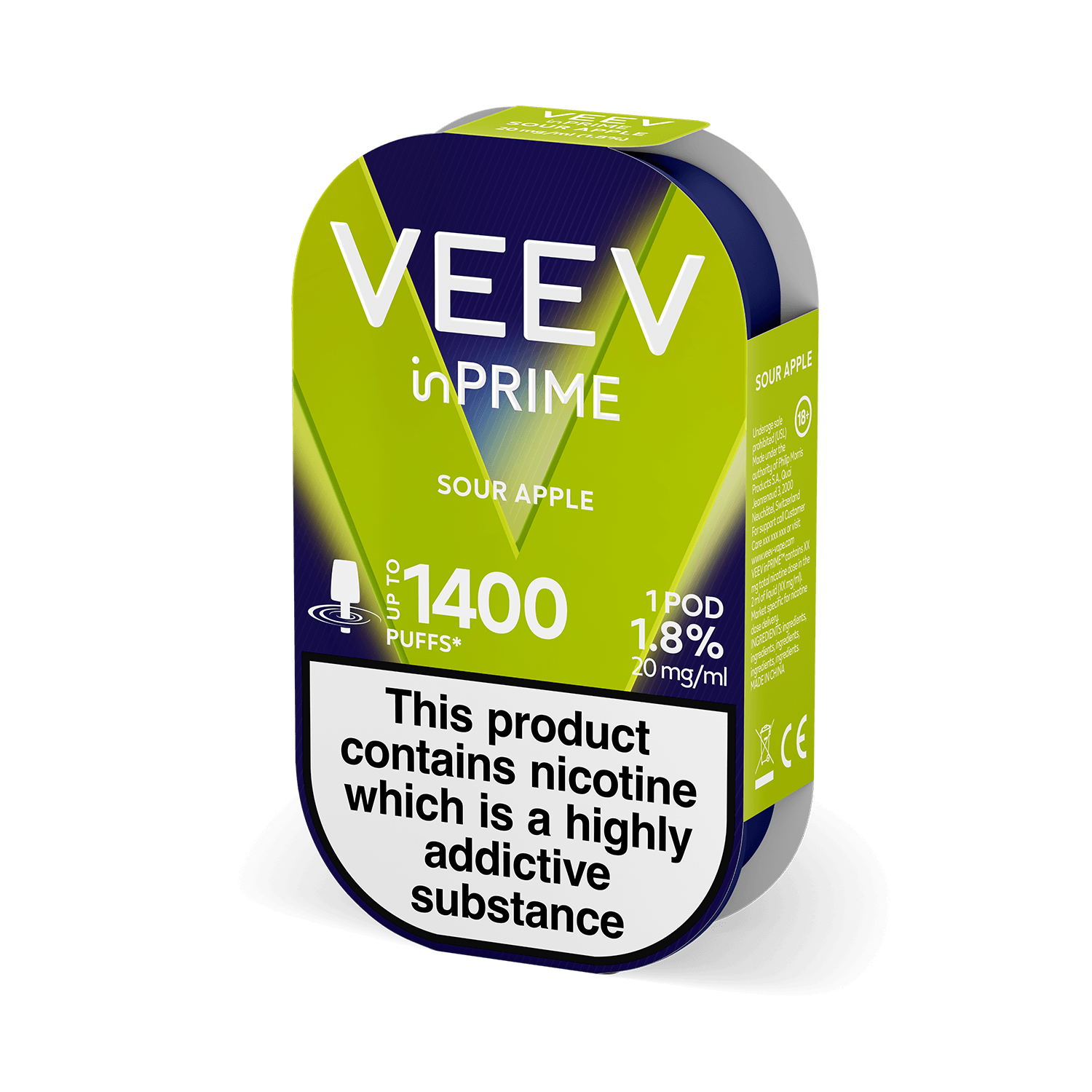 VEEV inPRIME Sour Apple 1 pod pack (Sour Apple)