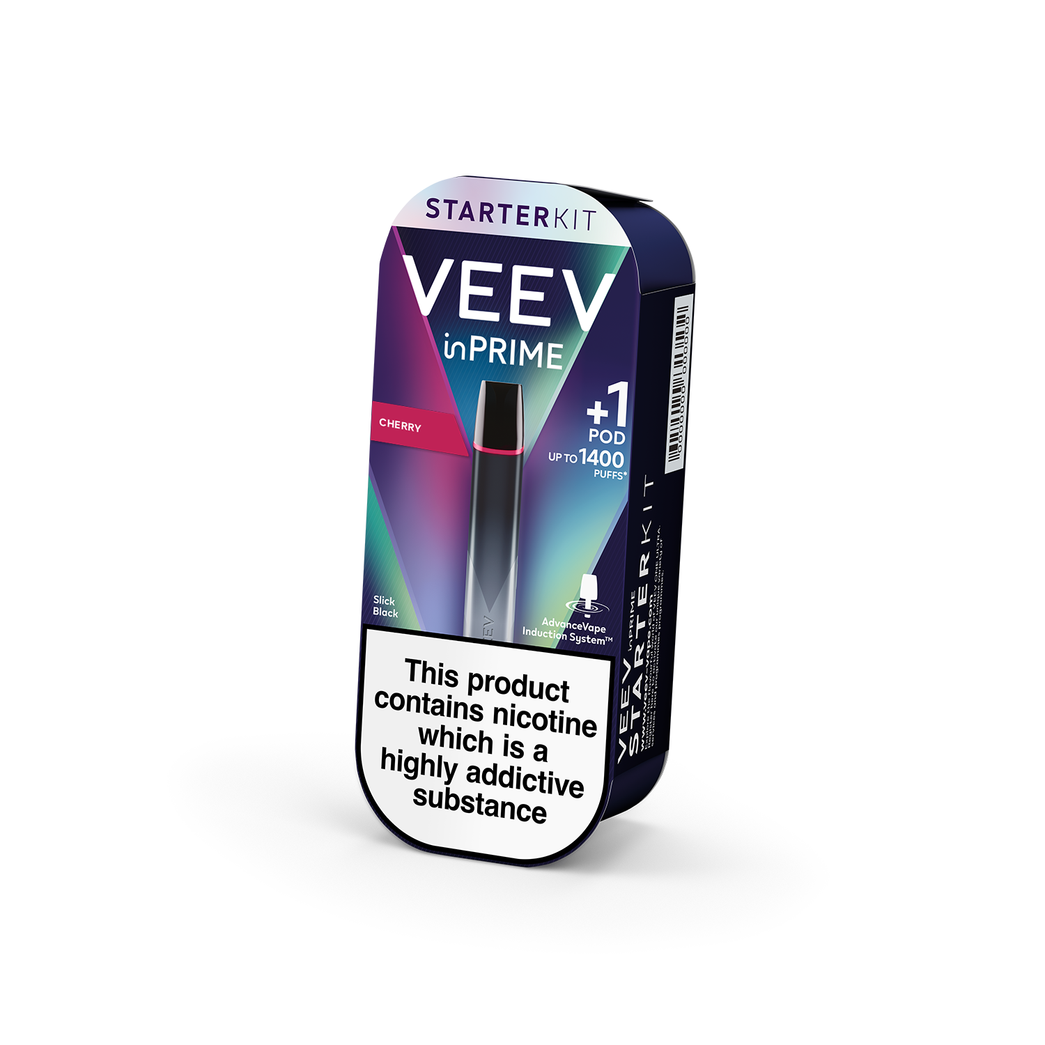 VEEV inPRIME Starter Kit Black with 1 Cherry Pod