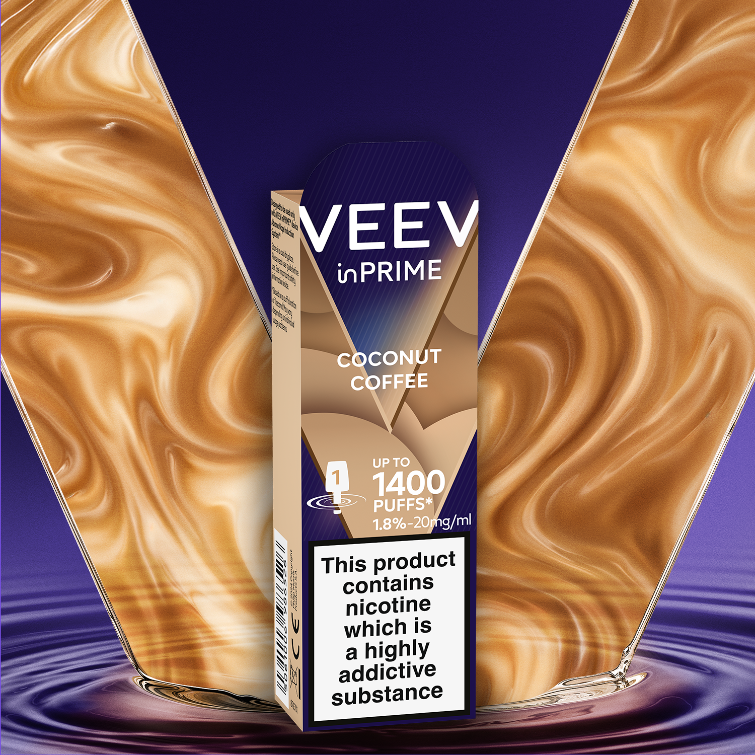 VEEV inPRIME Coconut Coffee 1.8% 1 pod Pack (Coconut Coffee)