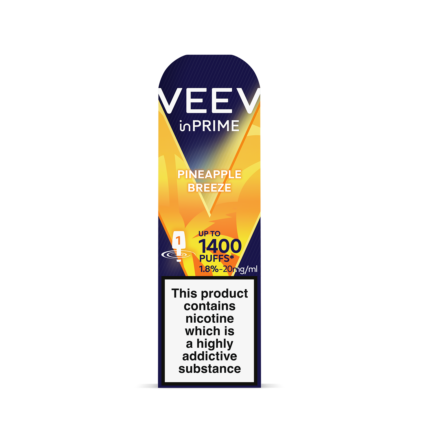 VEEV inPRIME Pineapple Breeze 1.8% 1 pod Pack (Pineapple Breeze)