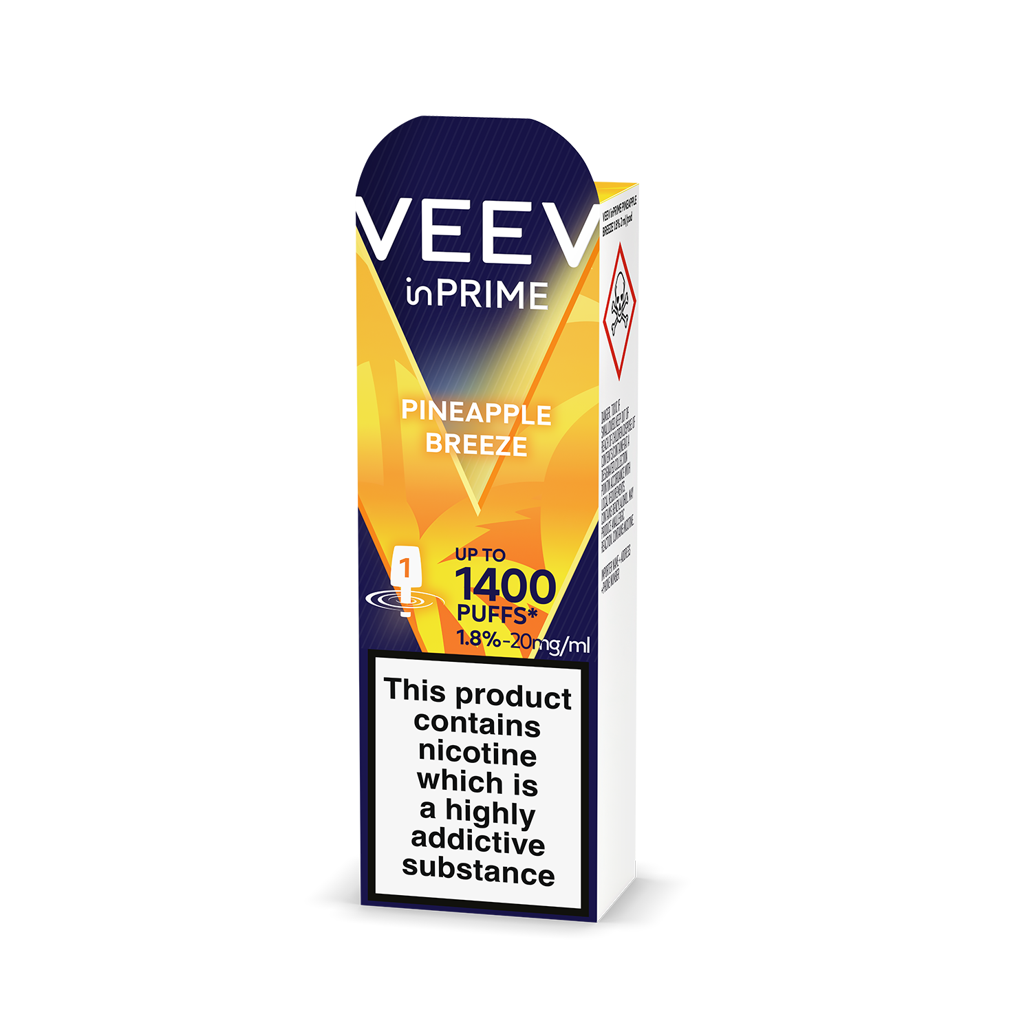 VEEV inPRIME Pineapple Breeze 1.8% 1 pod Pack (Pineapple Breeze)