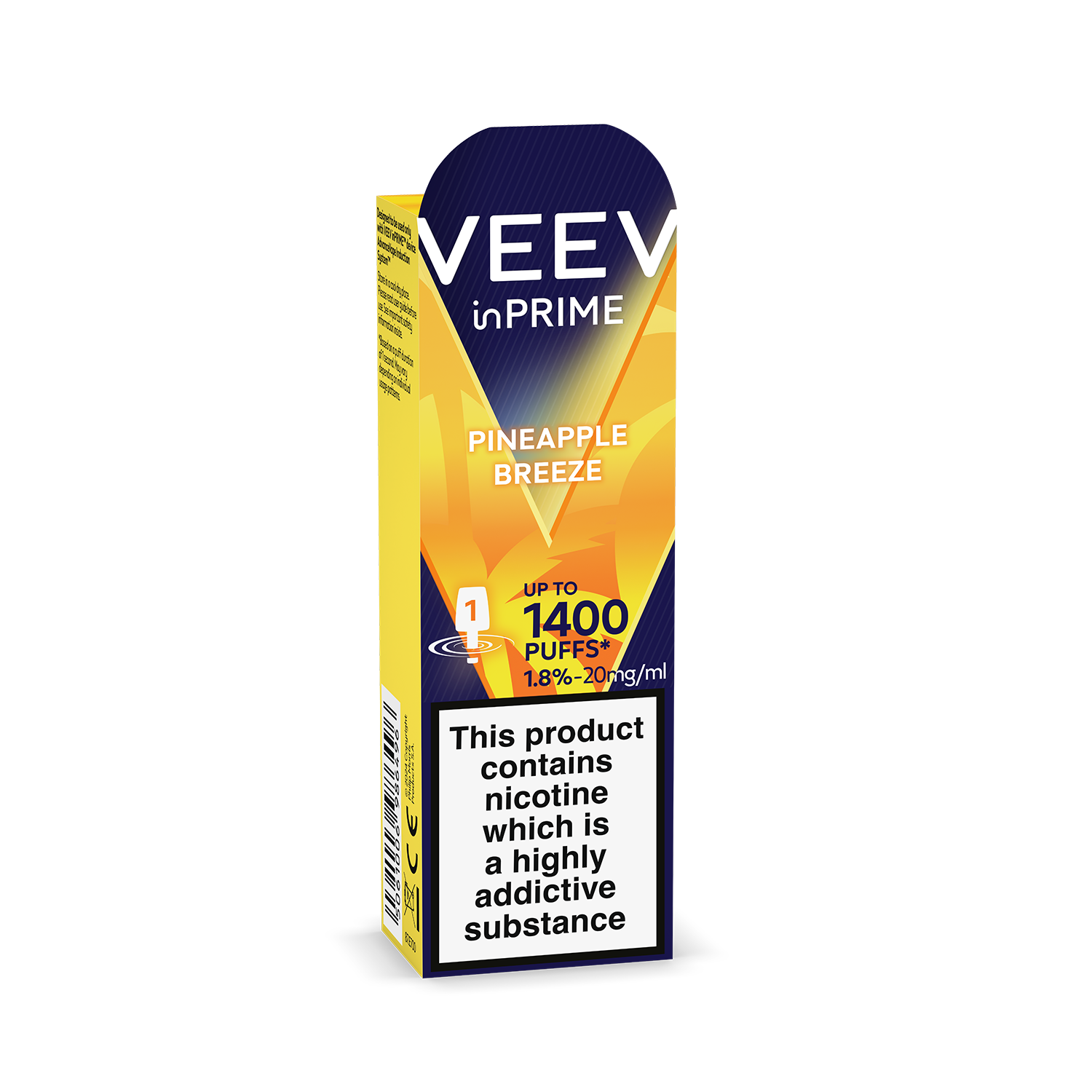 VEEV inPRIME Pineapple Breeze 1.8% 1 pod Pack (Pineapple Breeze)