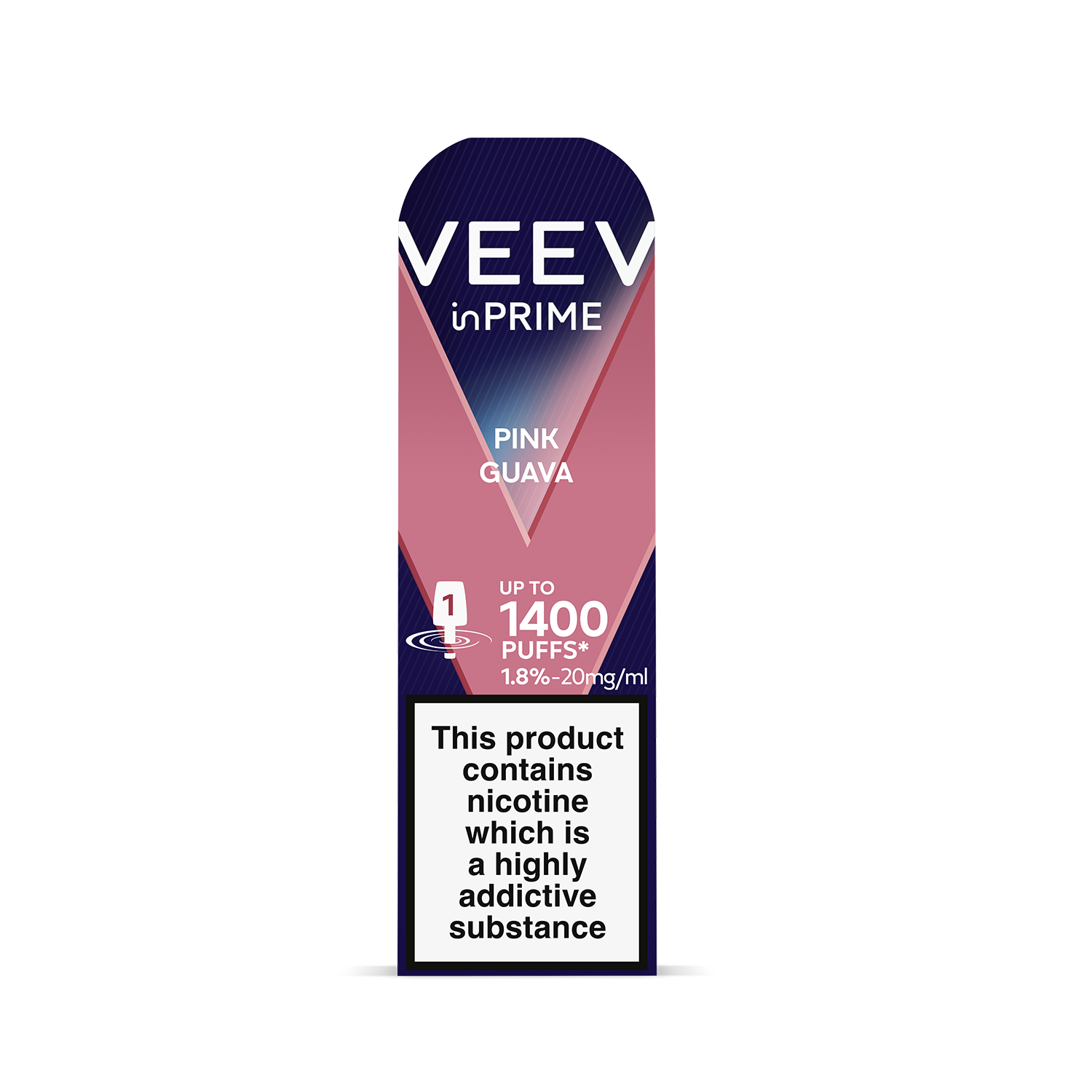 VEEV inPRIME Pink Guava 1.8% 1 pod Pack (Pink Guava)