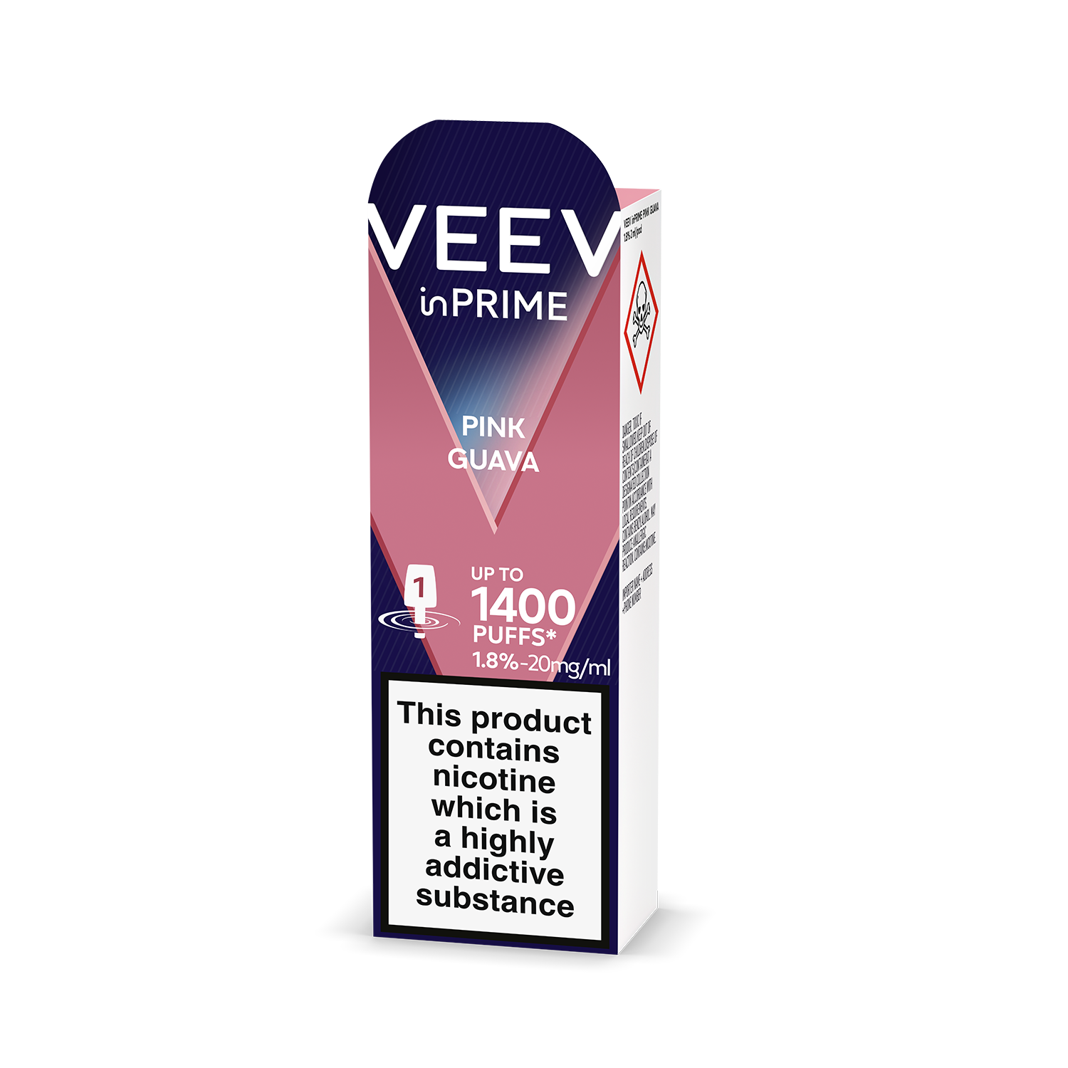 VEEV inPRIME Pink Guava 1.8% 1 pod Pack (Pink Guava)