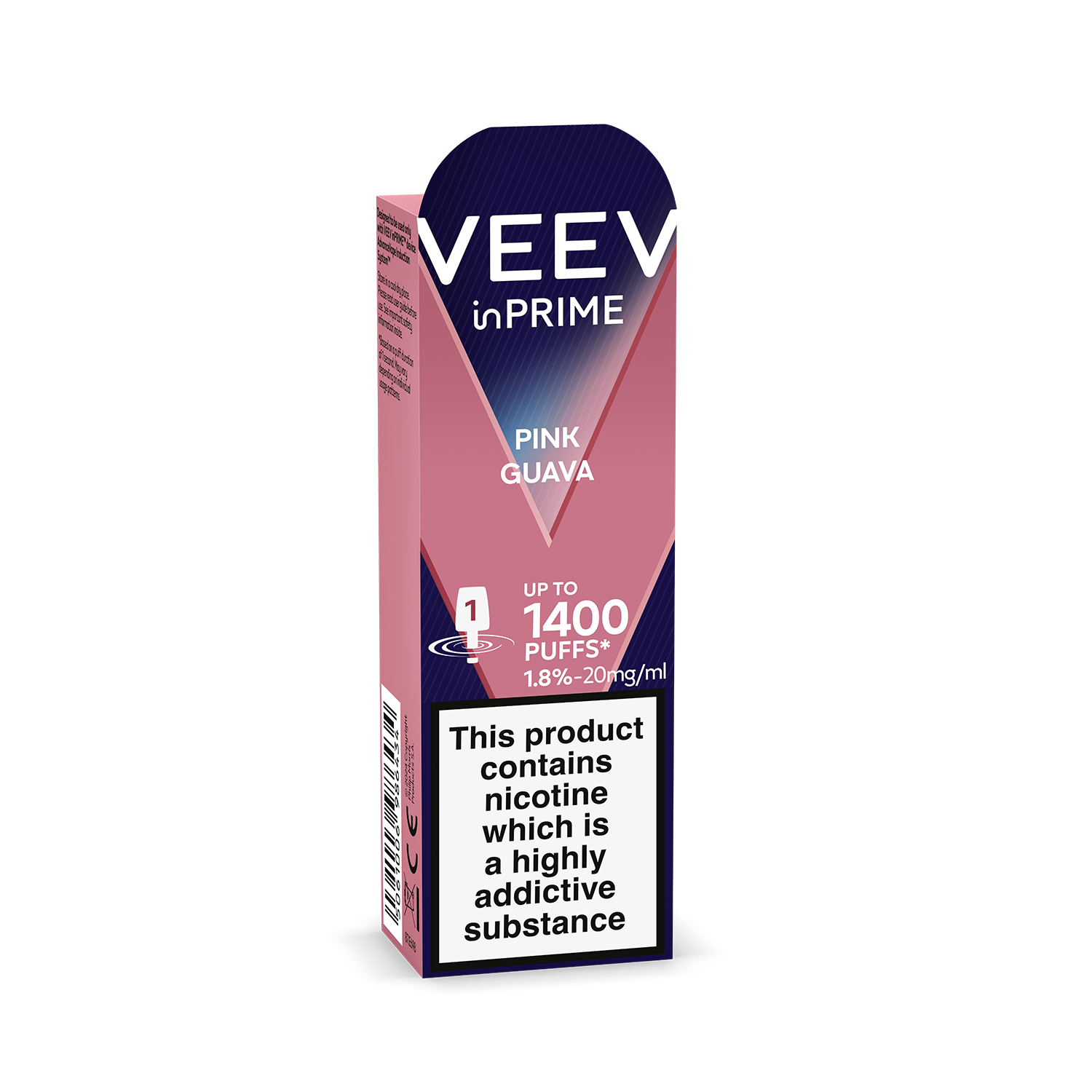 VEEV inPRIME Pink Guava 1.8% 1 pod Pack (Pink Guava)