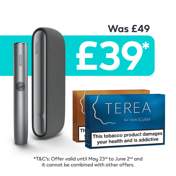 IQOS ILUMA Starter Kit + 40 TEREA Promo - £69 - FREE UK DELIVERY