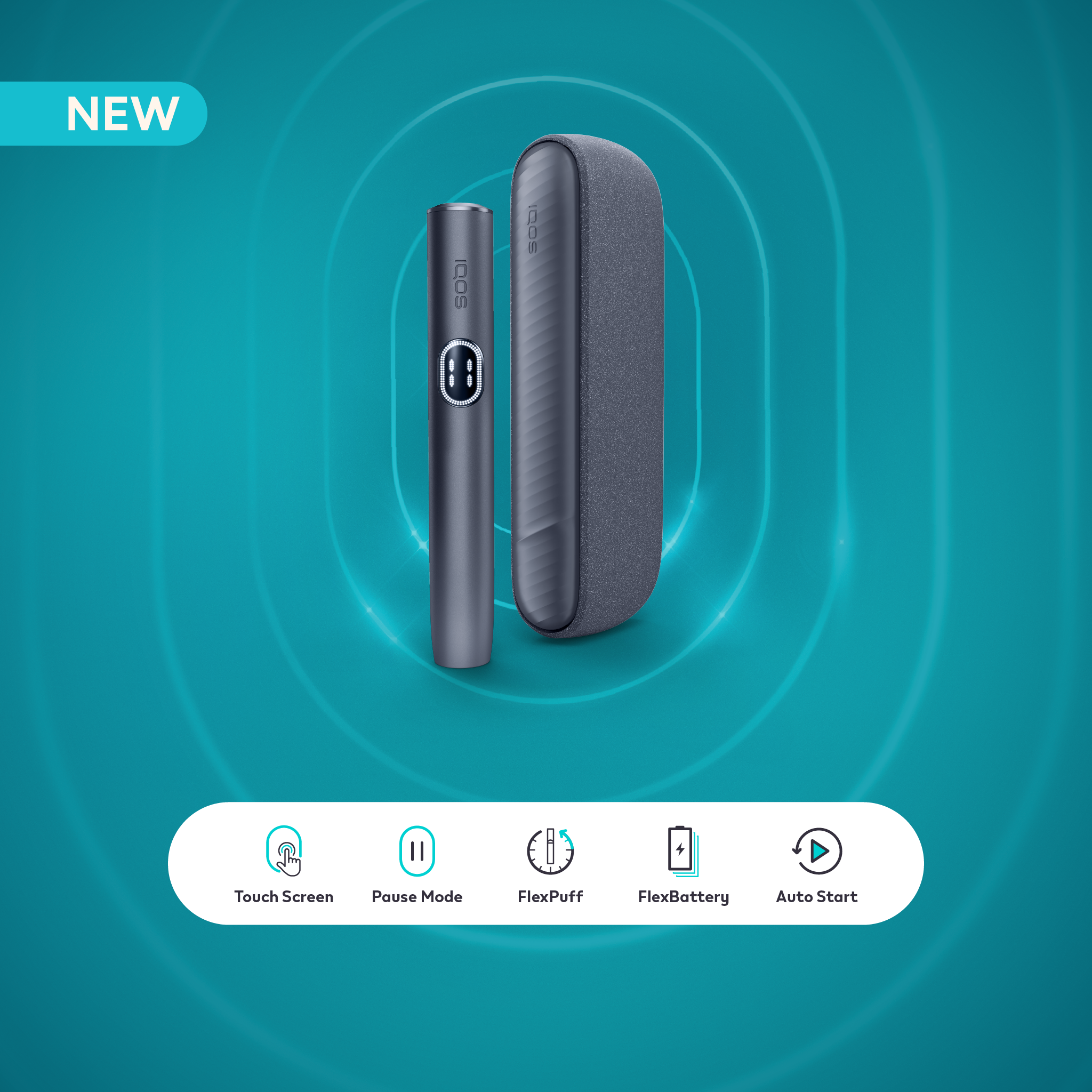 IQOS ILUMA i Midnight Black Kit (Midnight Black)