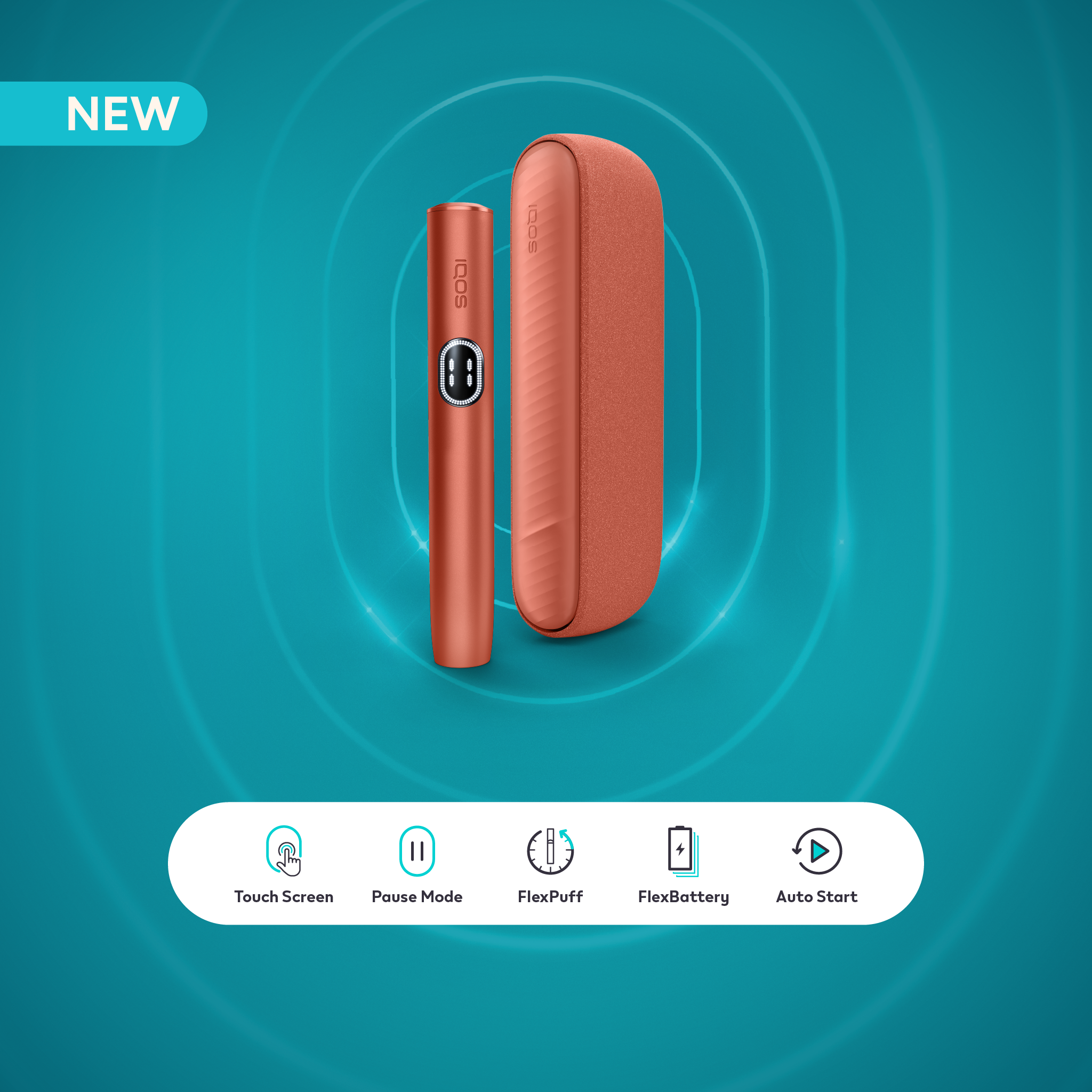 IQOS ILUMA i Vivid Terracotta Kit (Vivid Terracotta)