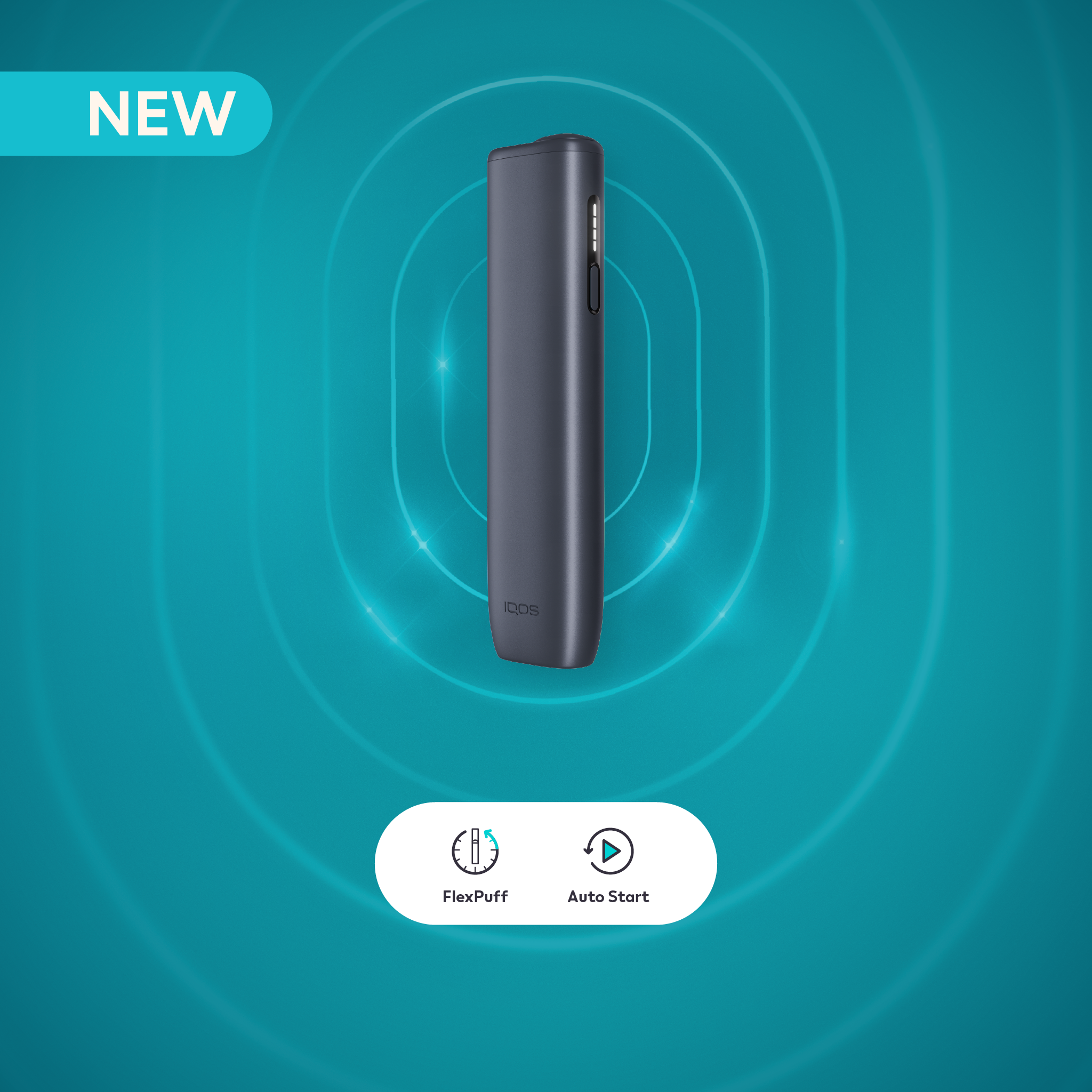 IQOS ILUMA i One Midnight Black Kit (Midnight Black)
