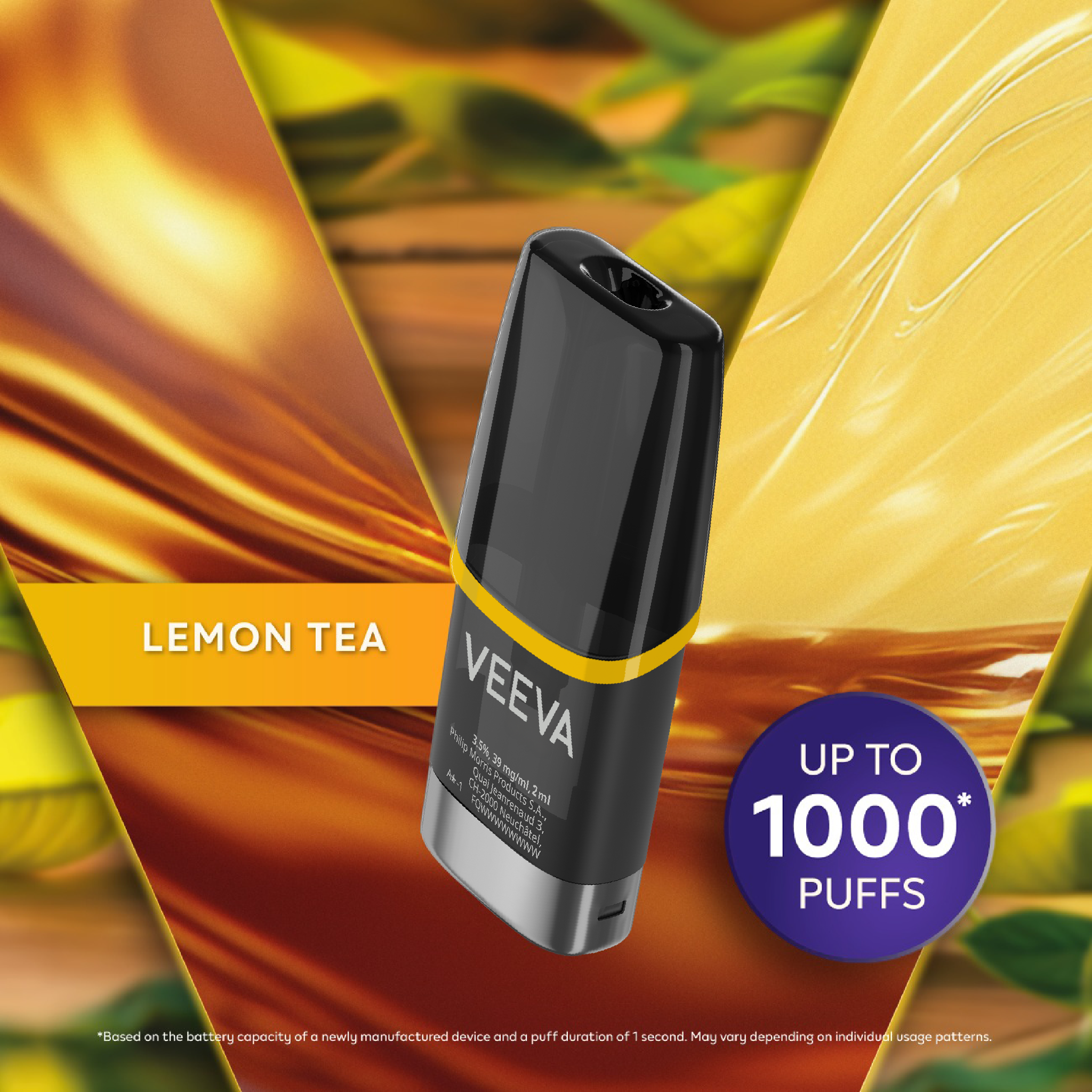 VEEVA Lemon Tea 3.5% 2 ML (Lemon Tea)