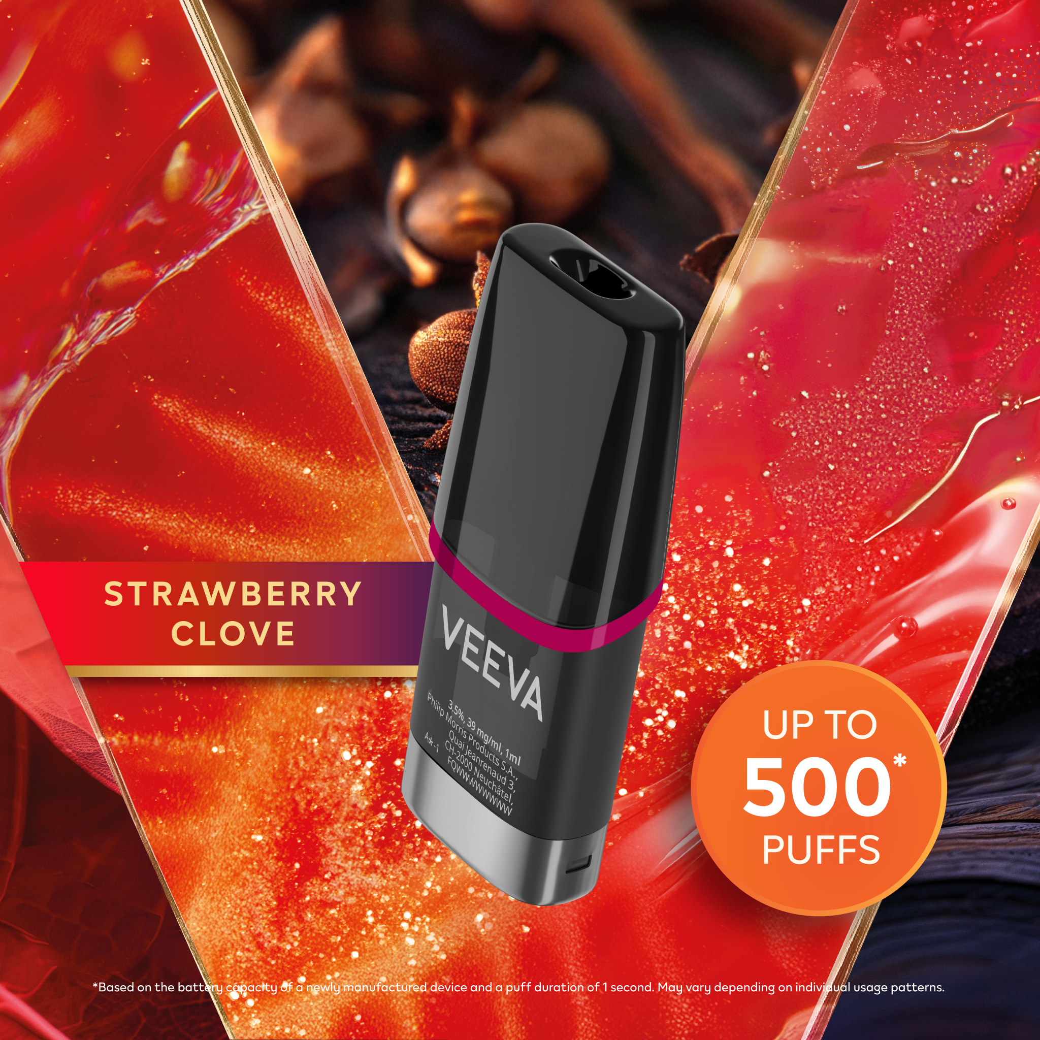 VEEVA Strawberry Clove 3.5% 1 ML (Strawberry Clove)