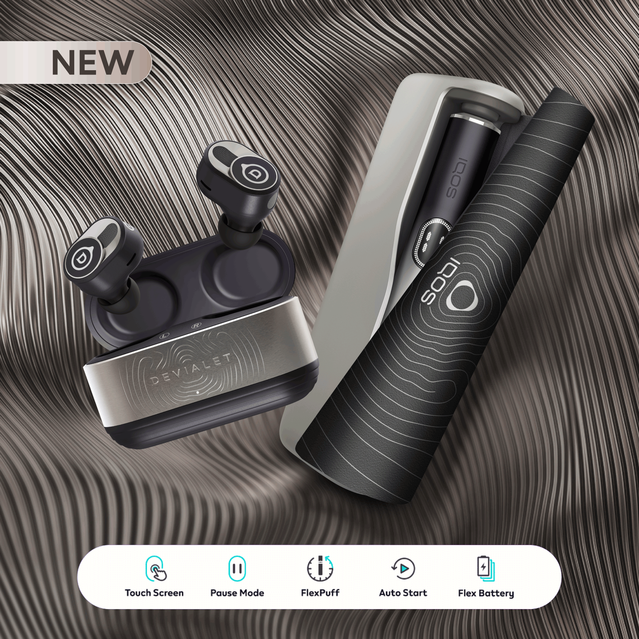 IQOS ILUMA i Prime Kit Soundsorial LE - DEVIALET (Black)