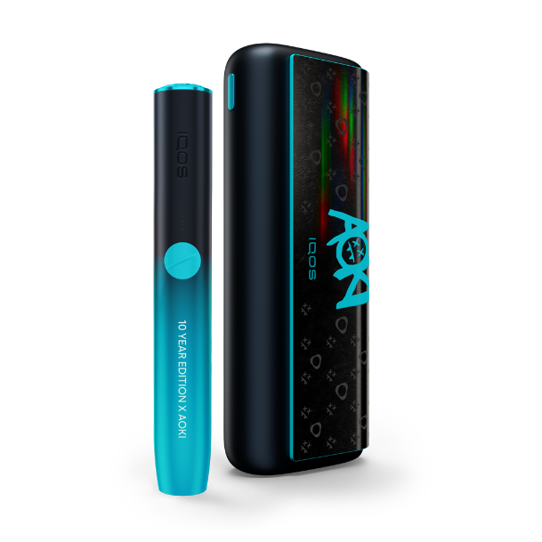 IQOS ILUMA PRIME x Steve Aoki 10 Year Edition Black-Blue