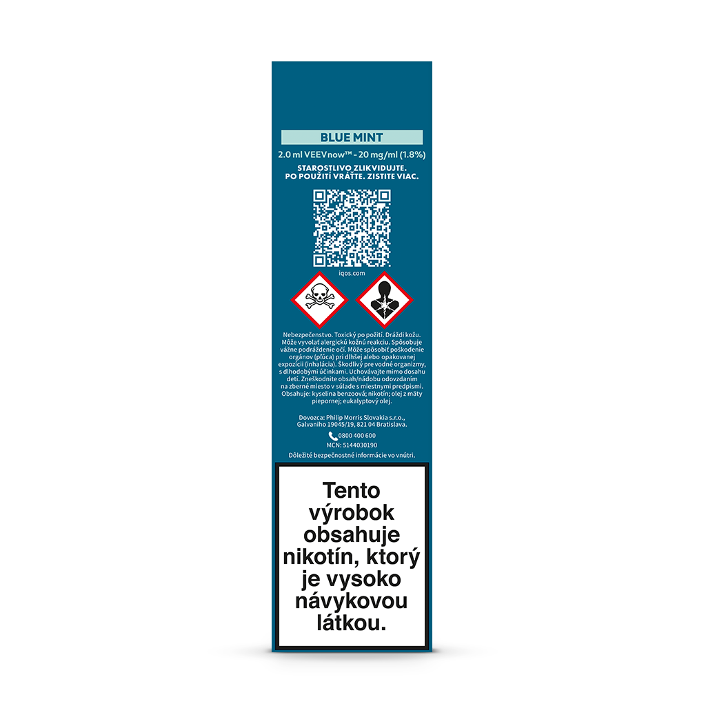 Kúp VEEV Now Blue Mint 1.8 jednorazovú ecigaretu IQOS SK