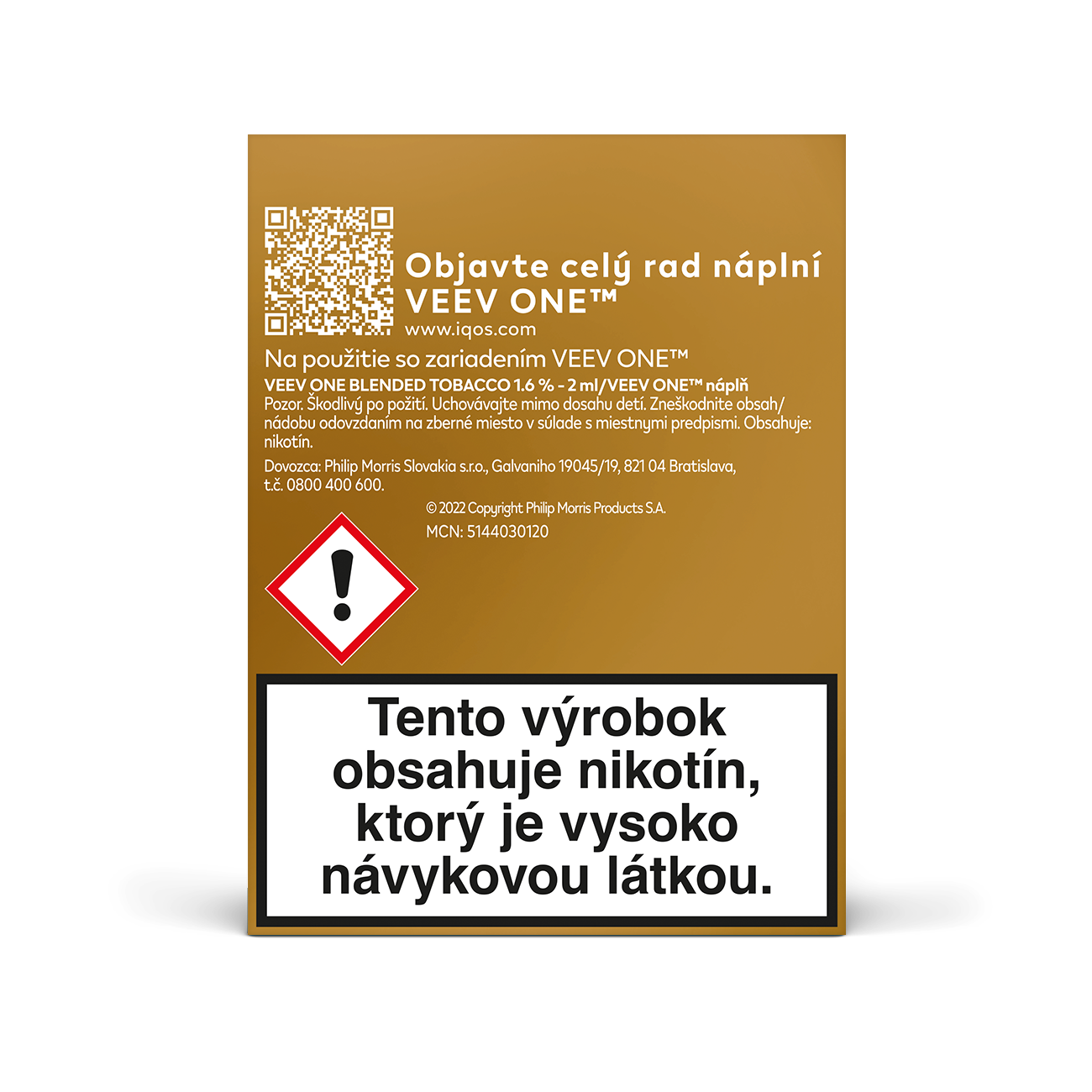 VEEV ONE NÁPLNE BLENDED TOBACCO (krabička) (Blended Tobacco)