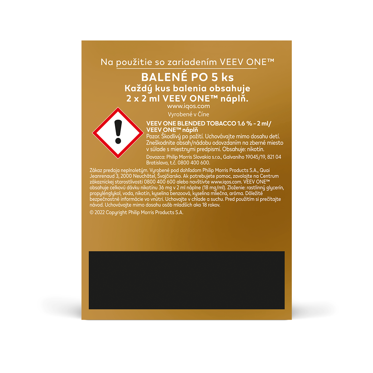 VEEV ONE NÁPLNE BLENDED TOBACCO (kartón) (Blended Tobacco)