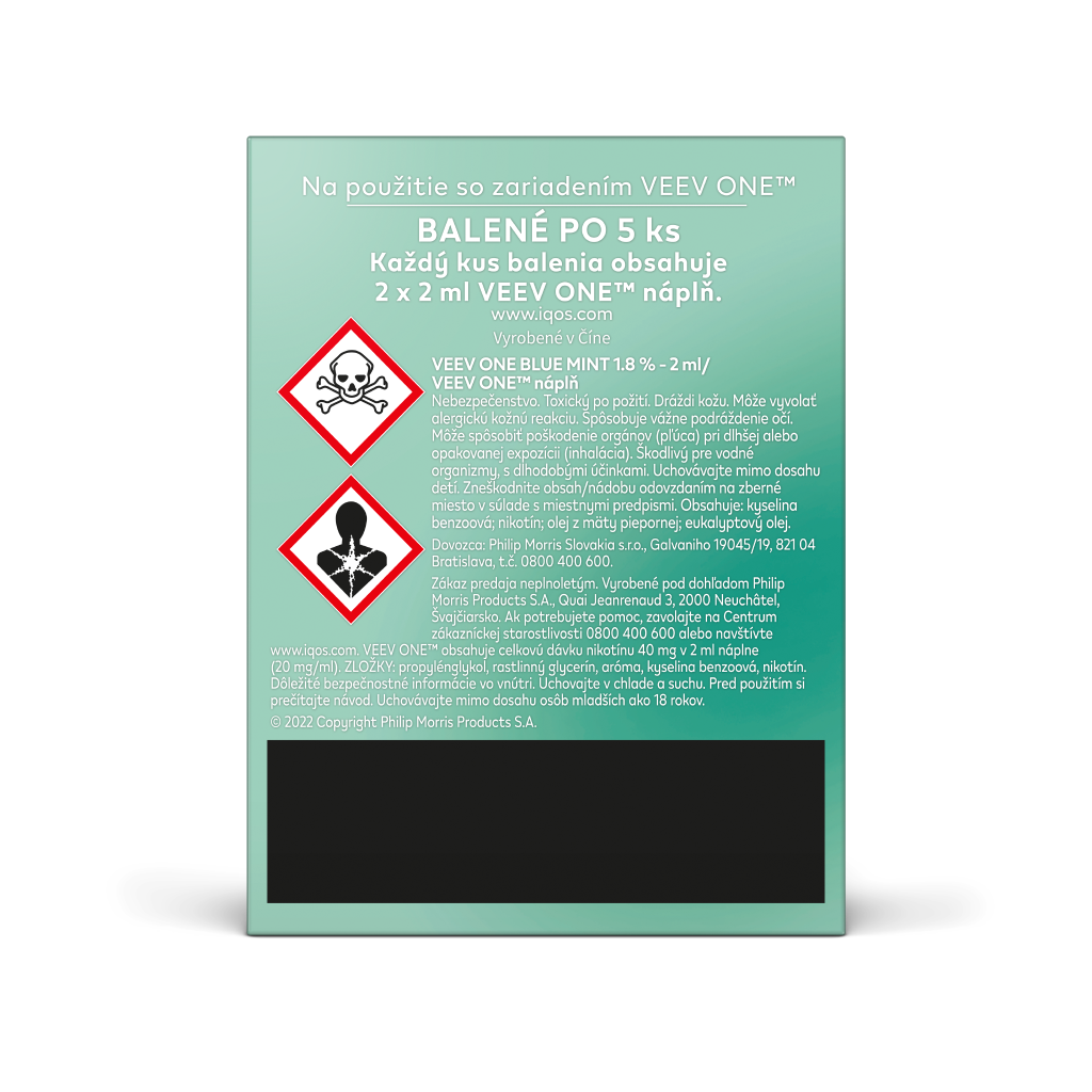 VEEV ONE NÁPLNE BLUE MINT (kartón) (Blue Mint)