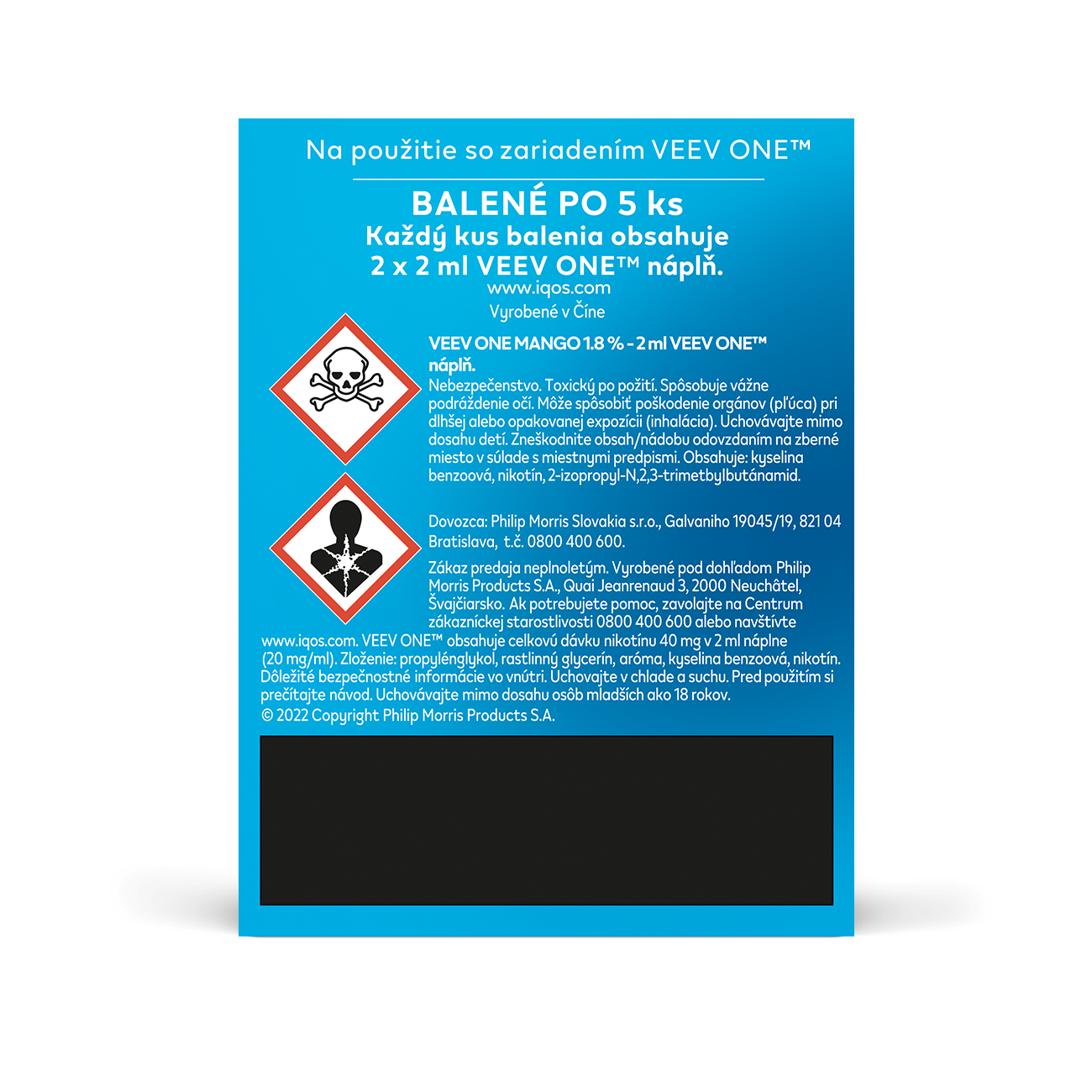 VEEV ONE NÁPLNE MANGO (kartón) (Mango)